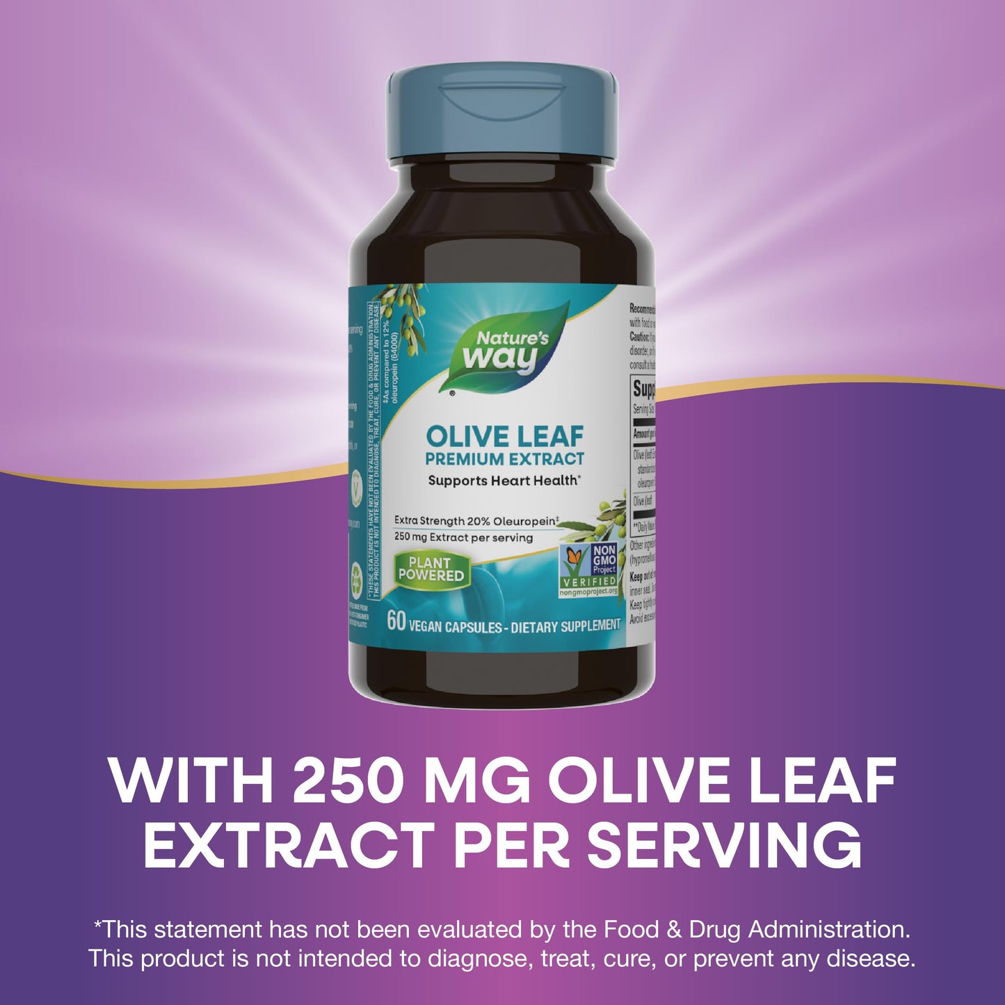 Nature's Way Olive Leaf Premium Extract Capsules 60