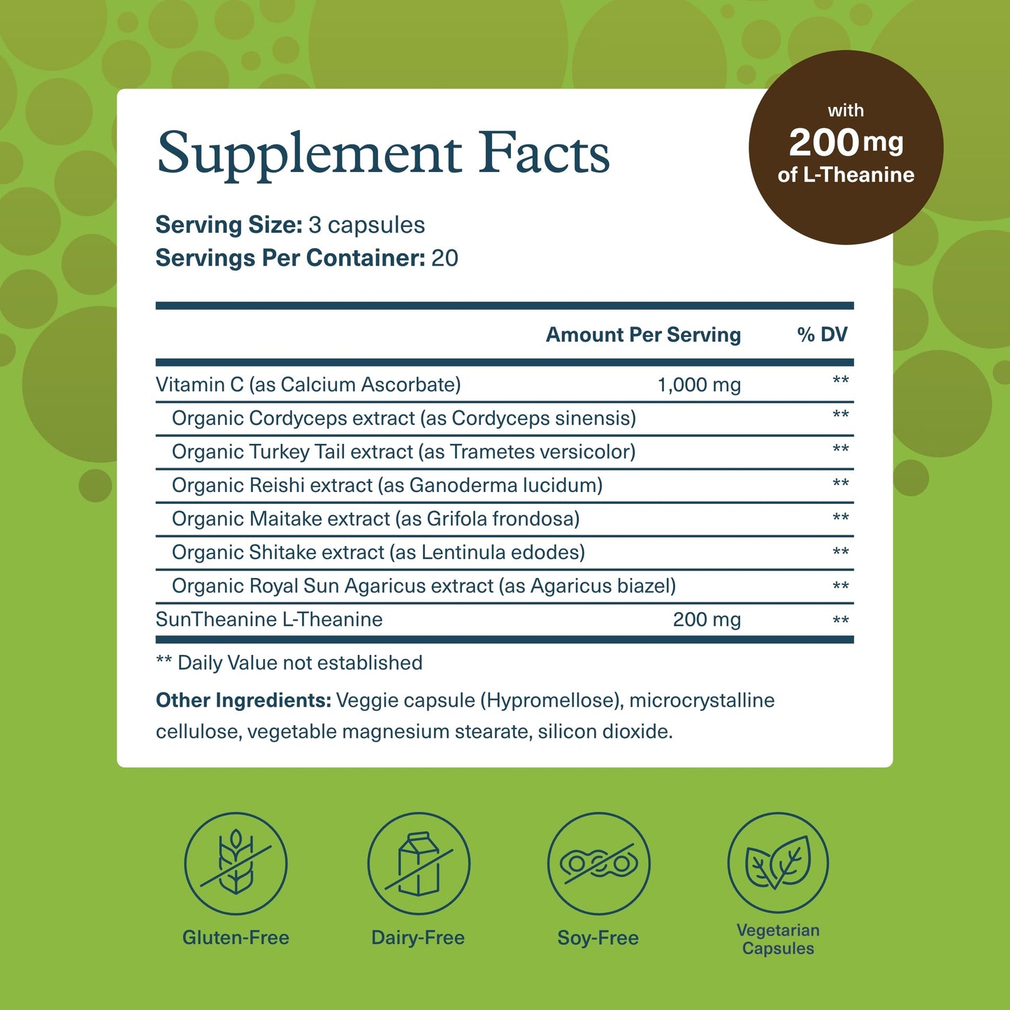 Youtheory Mushroom Stress Complex 60 Capsules