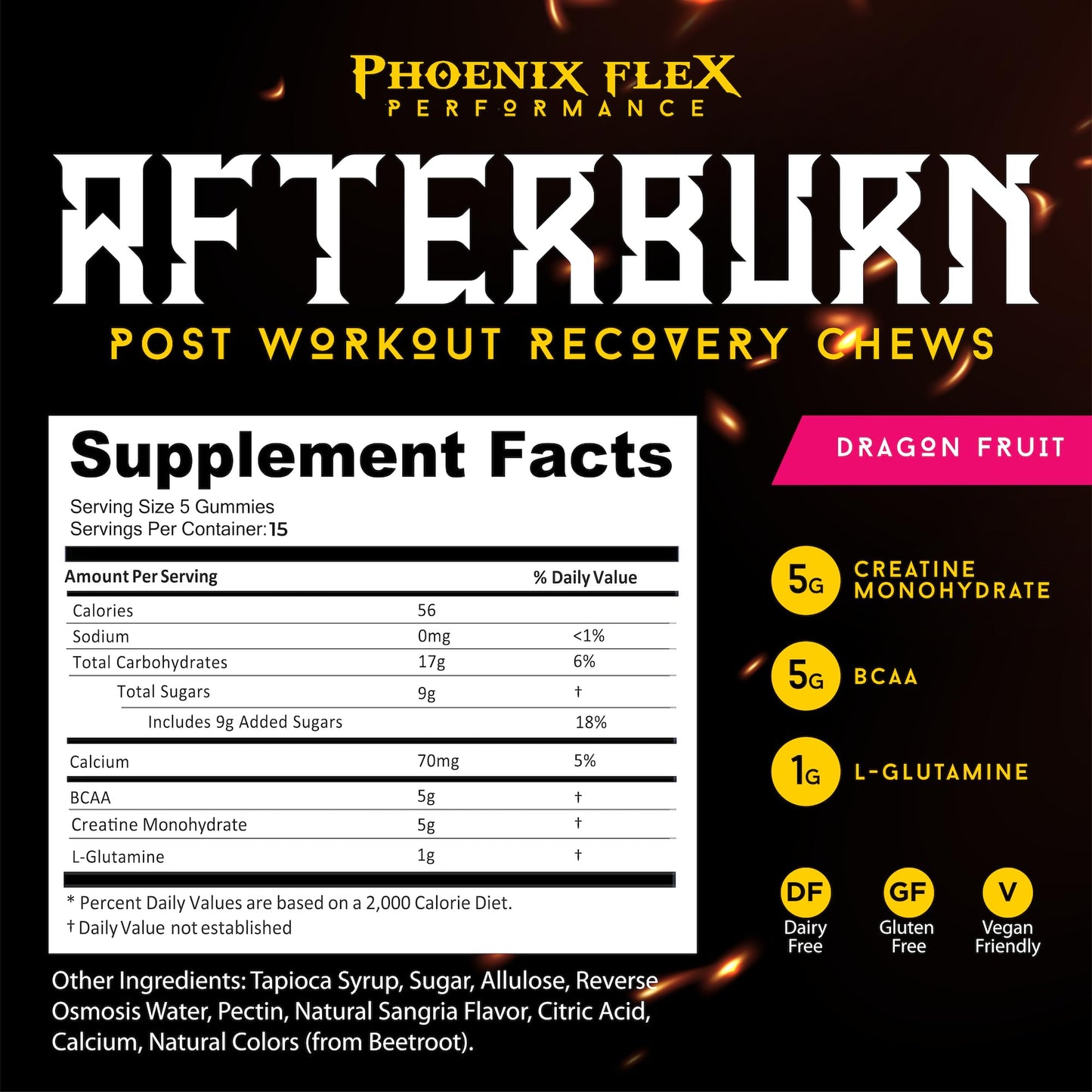 PHOENIX FLEX PERFORMANCE After Burn Creatine Monohydrate Chews Chewable 1 Count