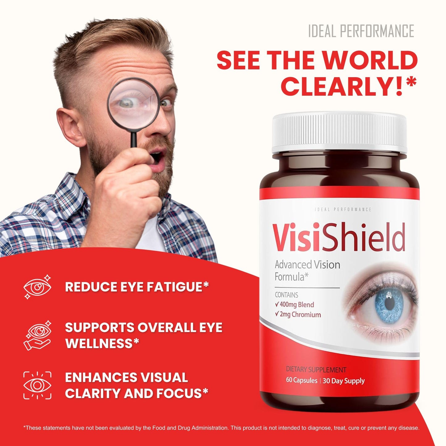 IDEAL PERFORMANCE Visishield Advanced Vision Formula for Eyes Capsules, 300 Capsules