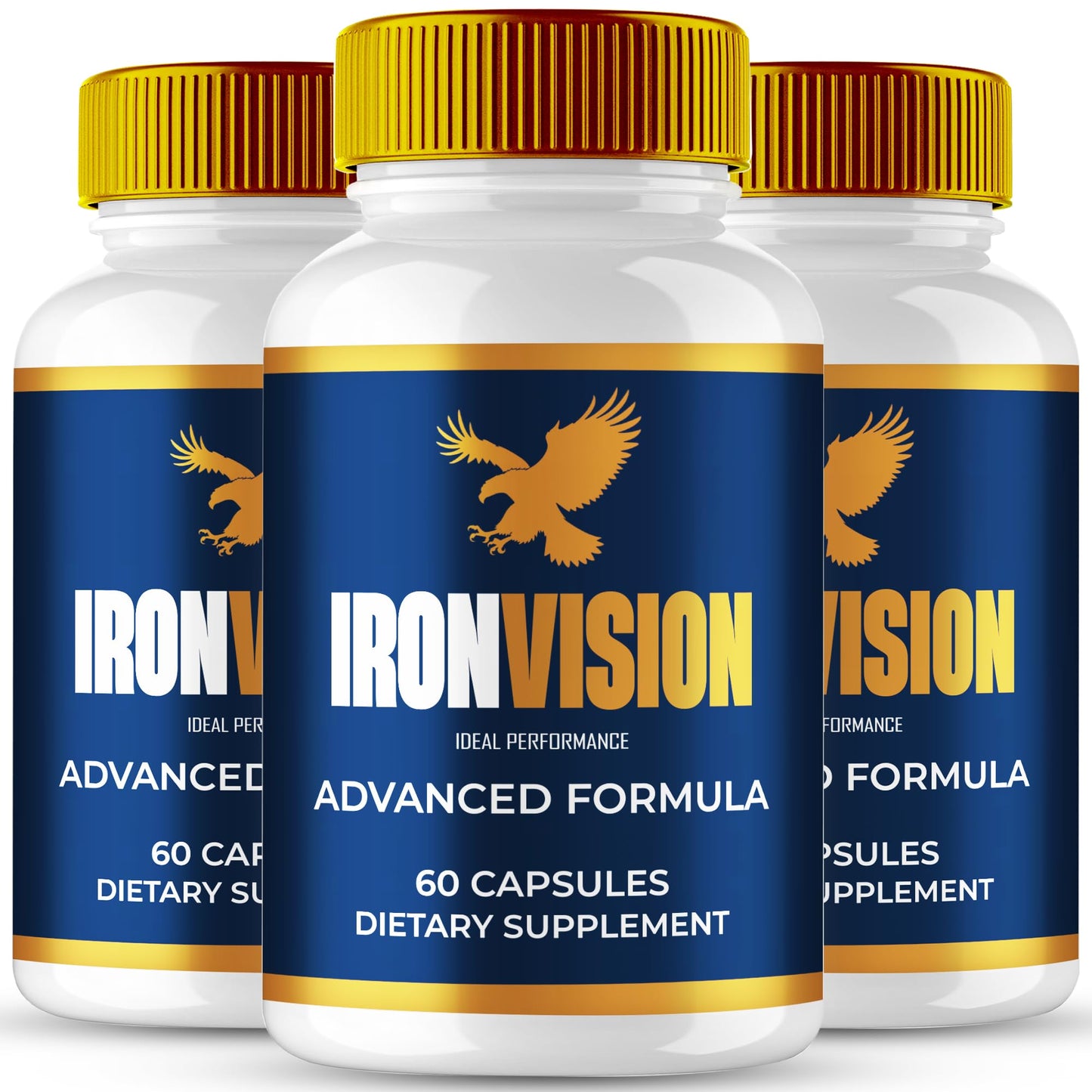 IDEAL PERFORMANCE Iron Vision Eye Supplement Capsules 180 Count