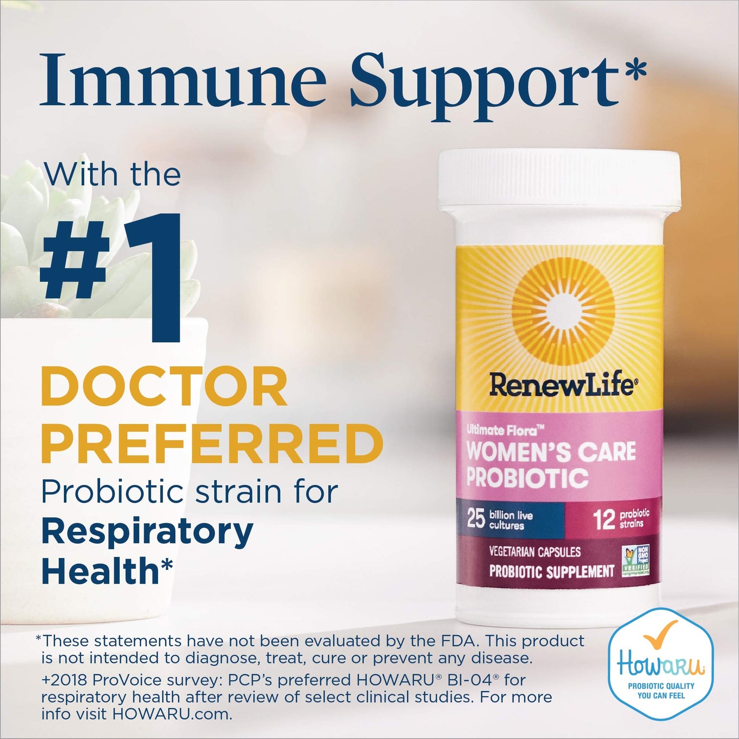 Renew Life Women's Probiotic - Ultimate Flora Probiotic Women's Care, Shelf Stable Probiotic Supplement - 25 Billion - 30 Capsules