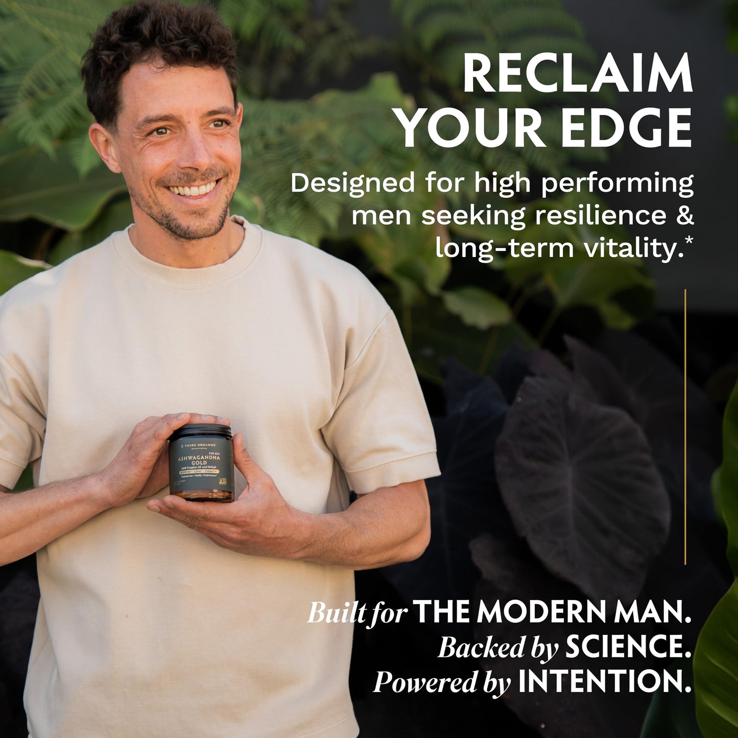 TRIBE ORGANICS Ashwagandha Gold for Men Capsule 60 Count