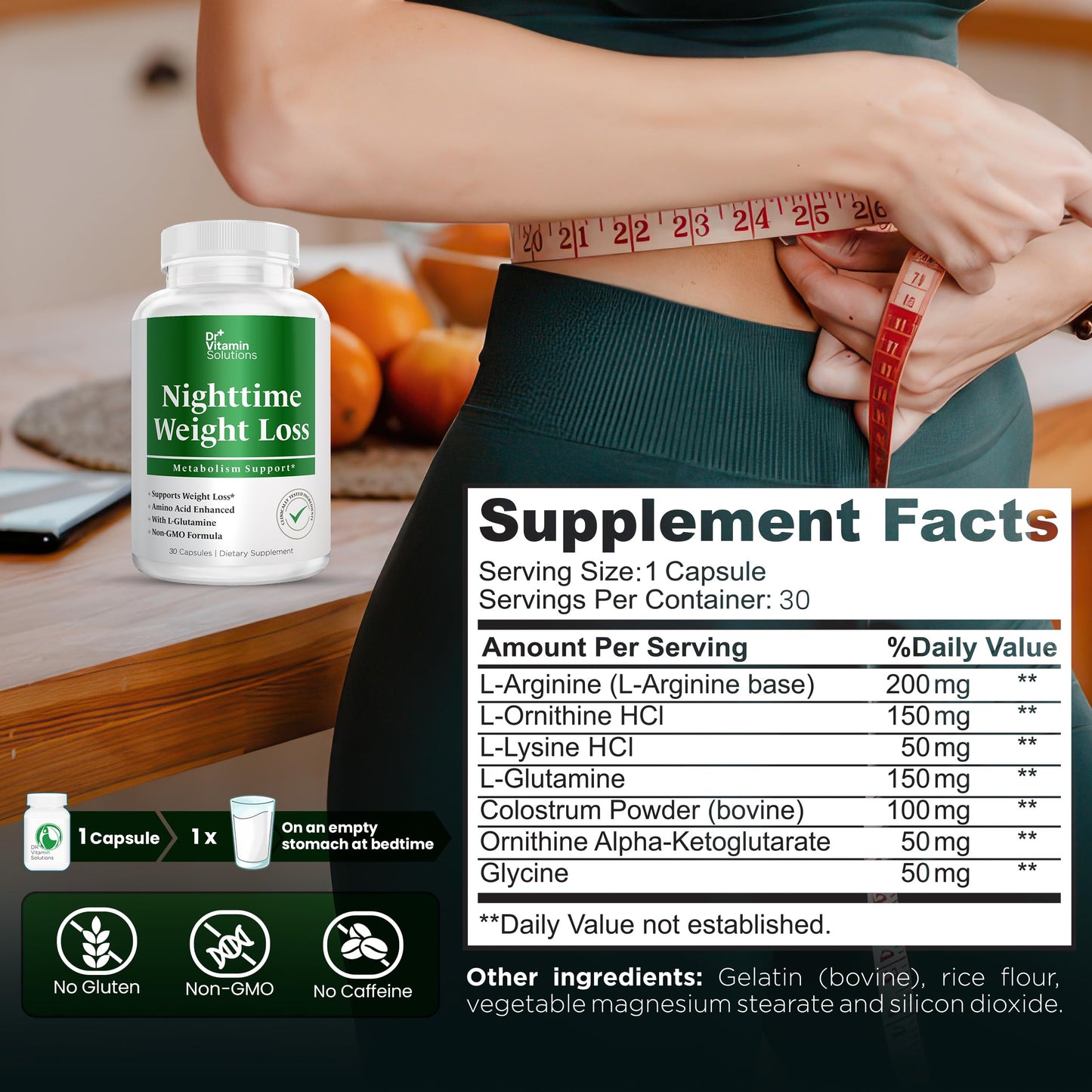 DR VITAMIN SOLUTIONS Nighttime Weight Loss & Magnesium Bisglycinate 90 Capsules