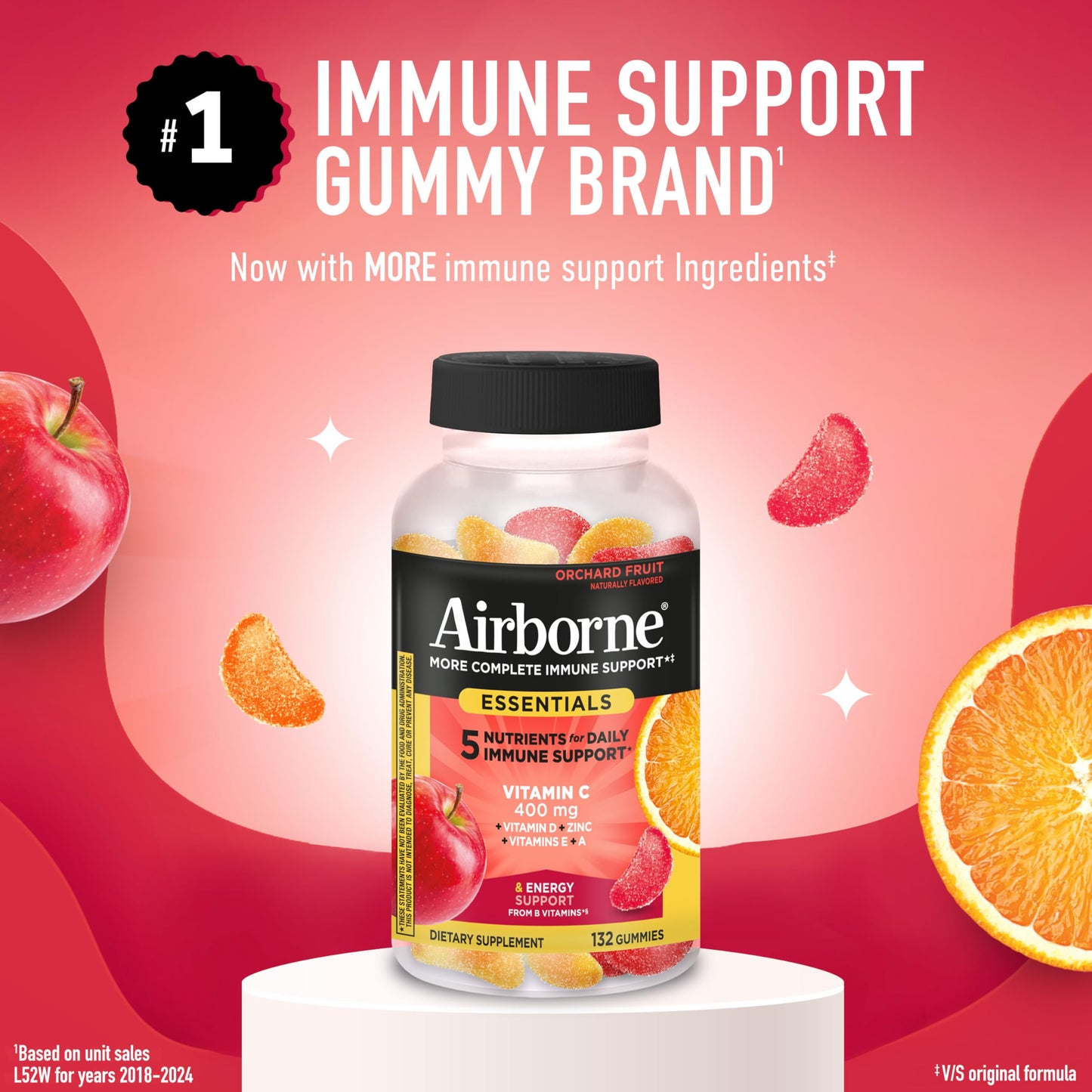 Airborne Immune Essentials Gummies 132 Gummies