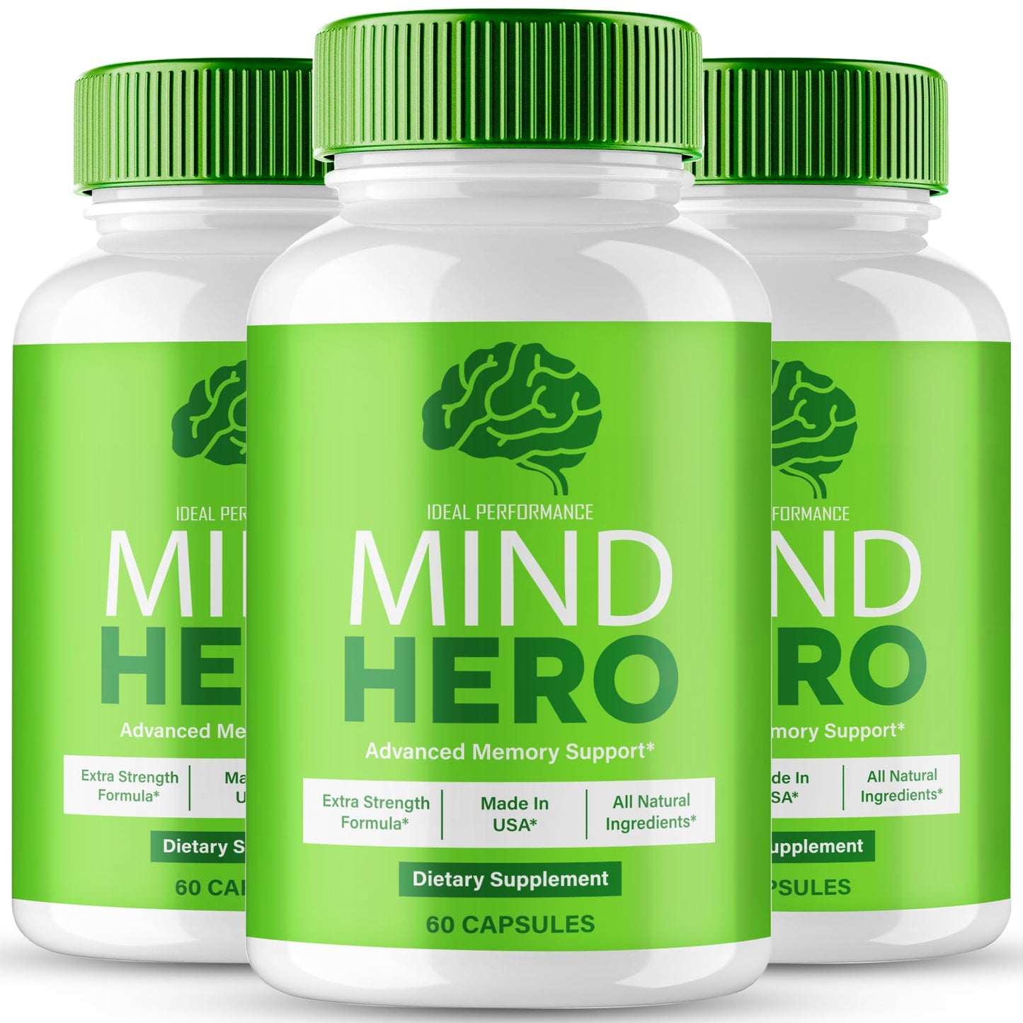 Ideal Performance Mind Hero Capsules Brain Health Support, 180 Capsules