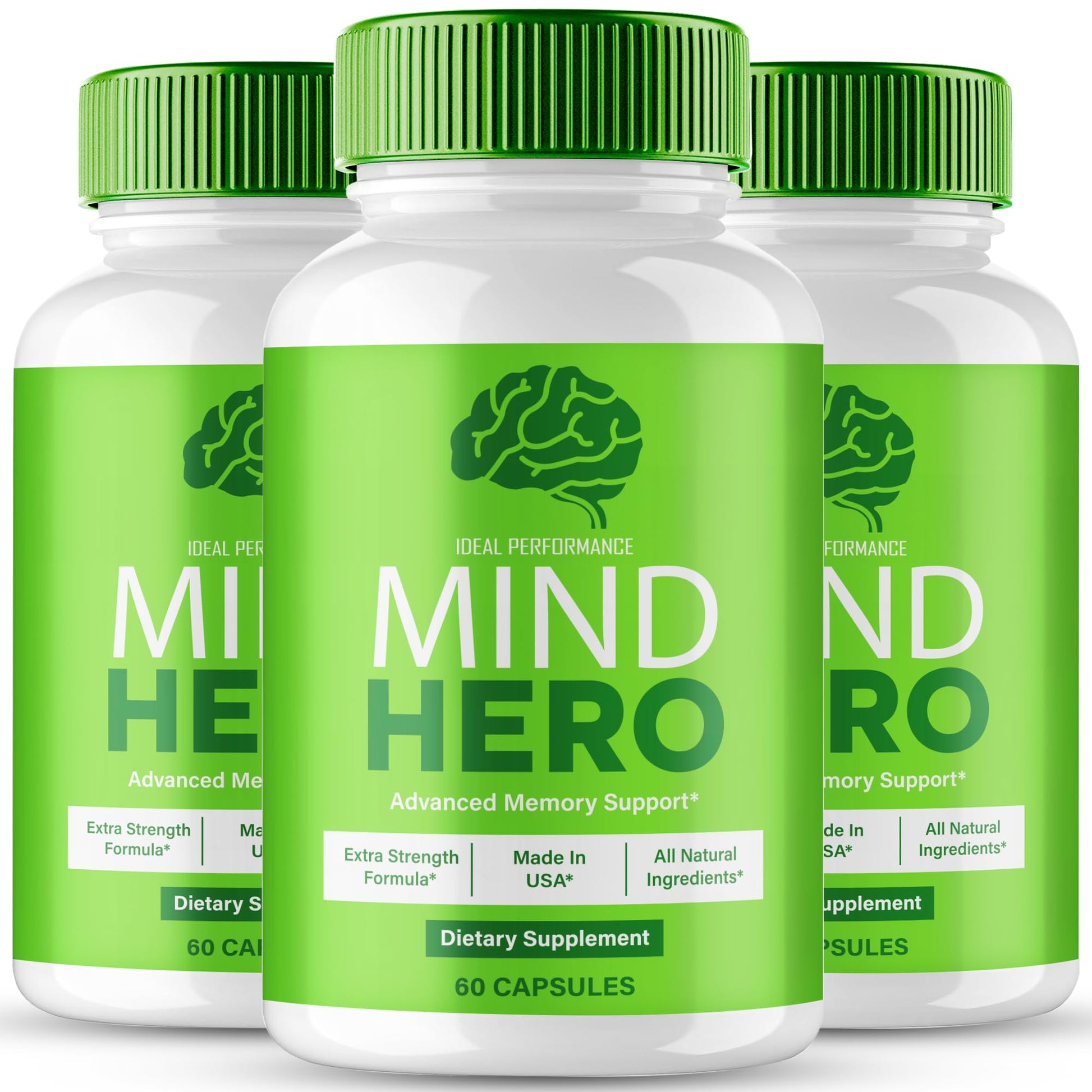 Ideal Performance Mind Hero Capsules Brain Health Support, 180 Capsules