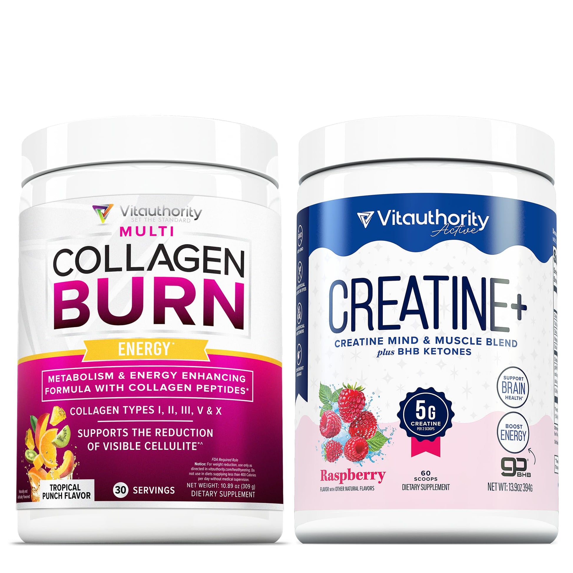 Vitauthority Multi Collagen Burn Energy Powder 25.5