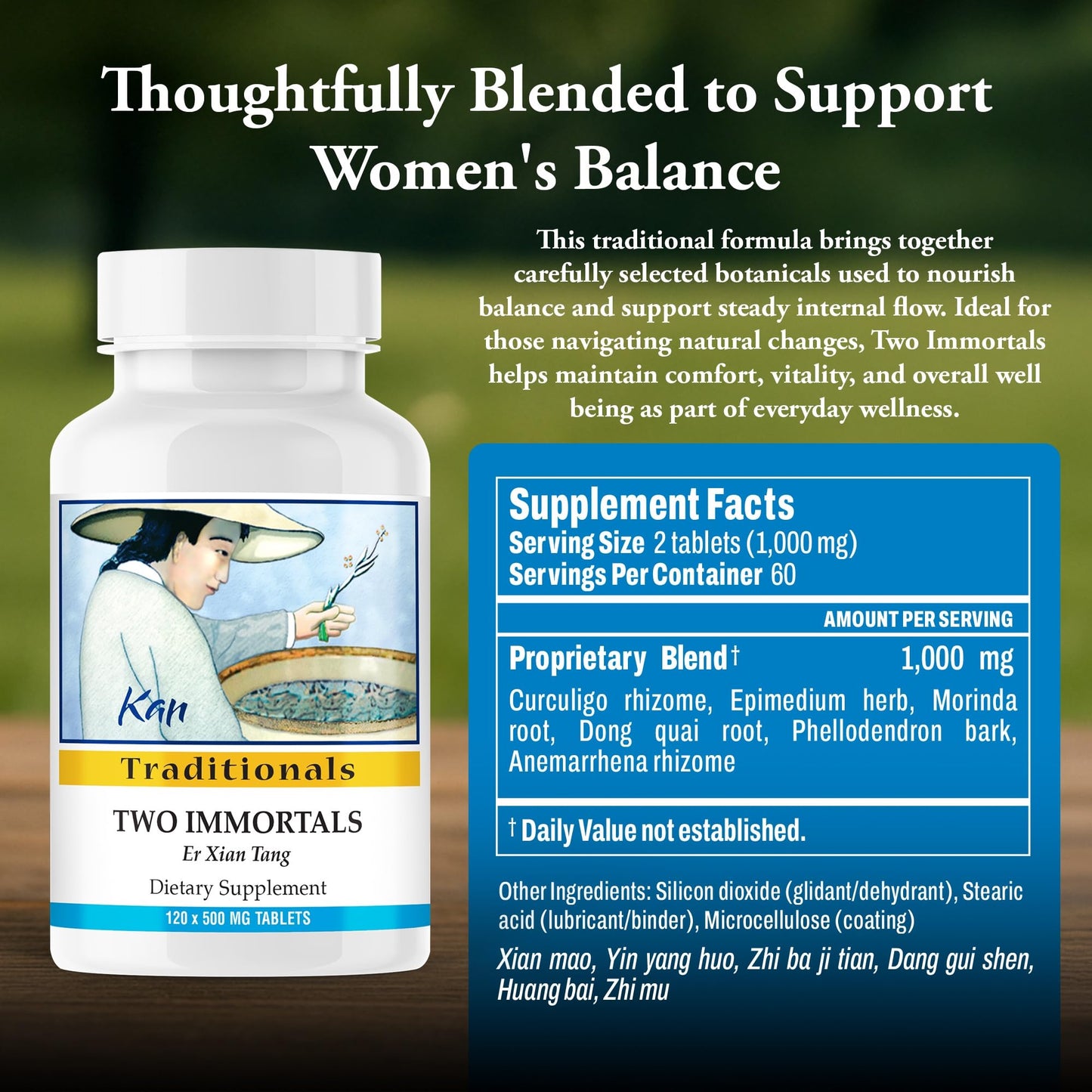 Kan Herbs Two Immortals 120 Tablets