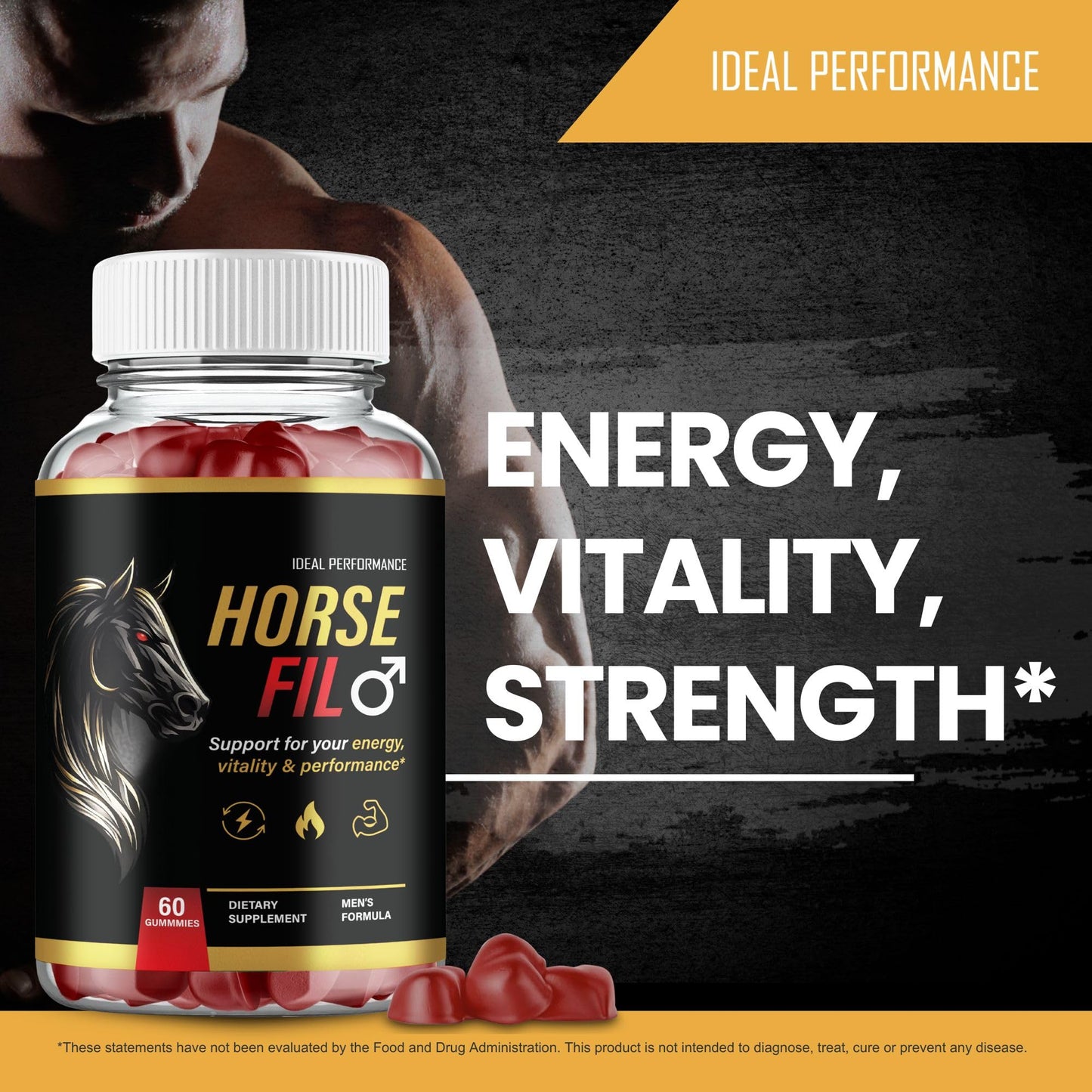 IDEAL PERFORMANCE Horse Fil Gummies 300 Count