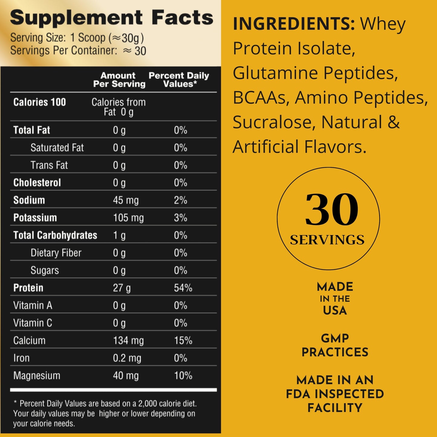 Royal Sports Nutrition RSN Royal 100% Isolate Protein Powder, 32