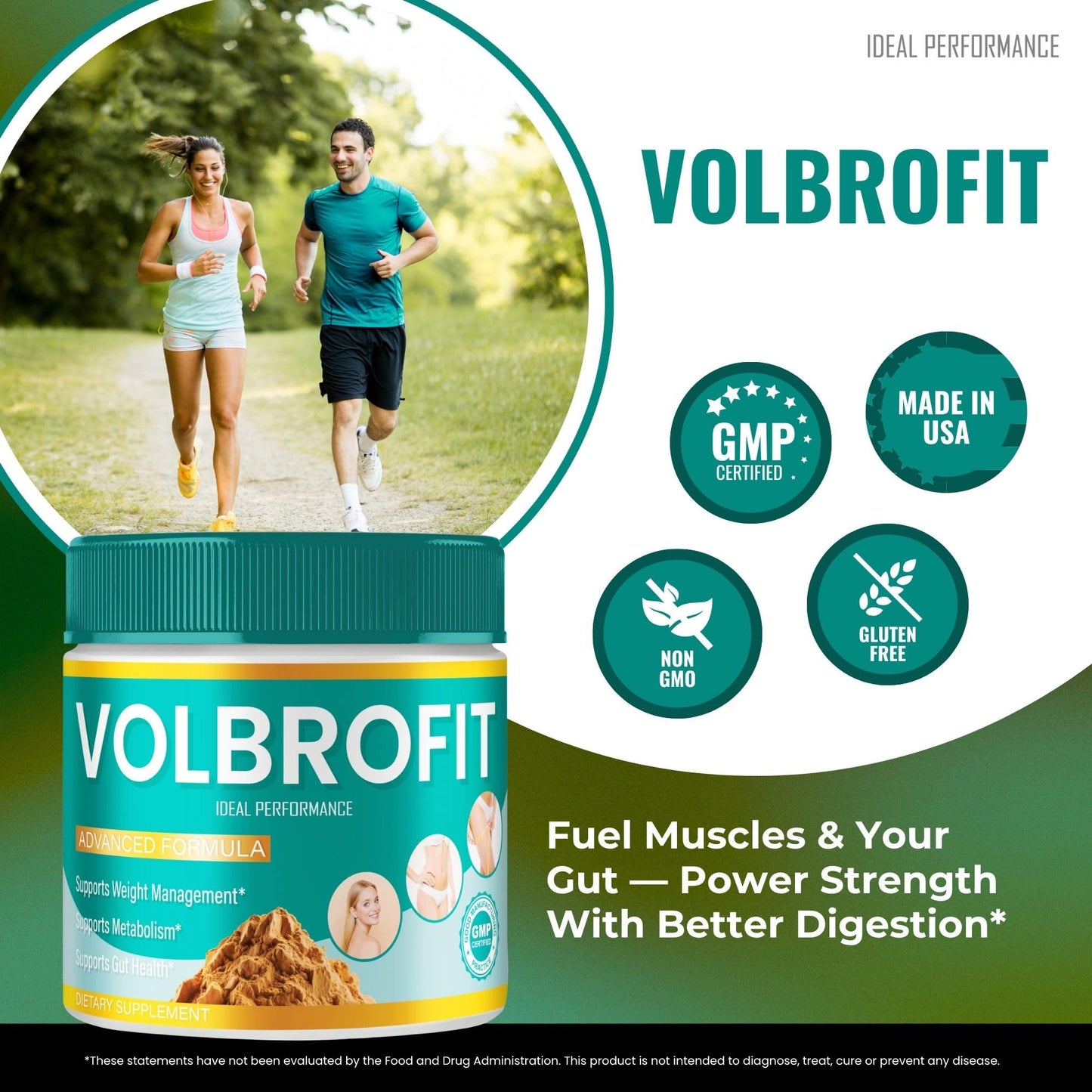 IDEAL PERFORMANCE Volbrofit Advanced Formula Powder Supplement, 2 oz