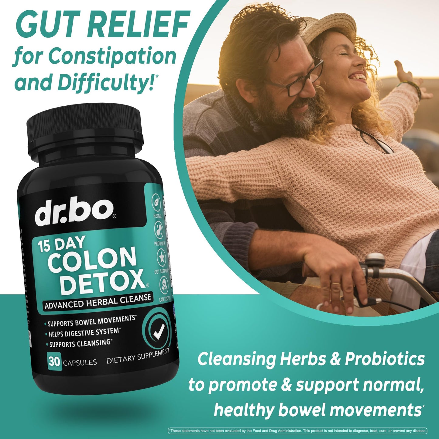 DR. BO Colon Cleanser Detox for Weight Flush Capsule 30 Count