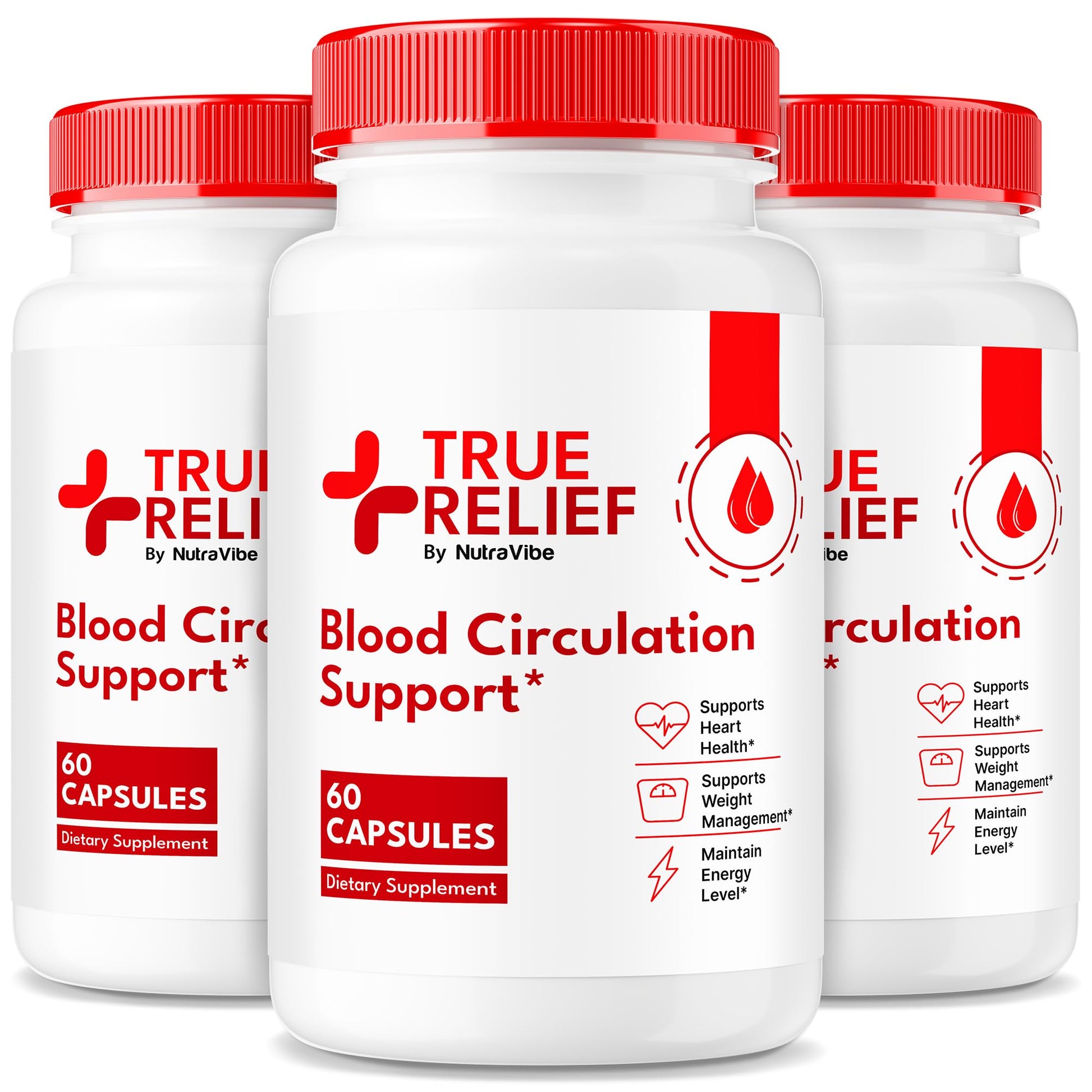 NutraVibe True Relief Blood Balance Support Capsules, 180 Capsules