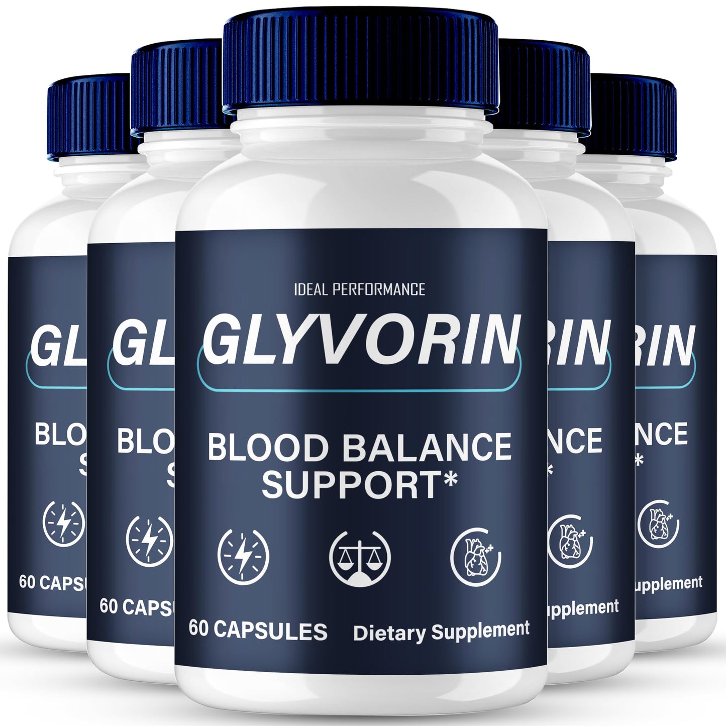 IDEAL PERFORMANCE Glyvorin Advanced Formula Blood Support Capsules, 300 Capsules