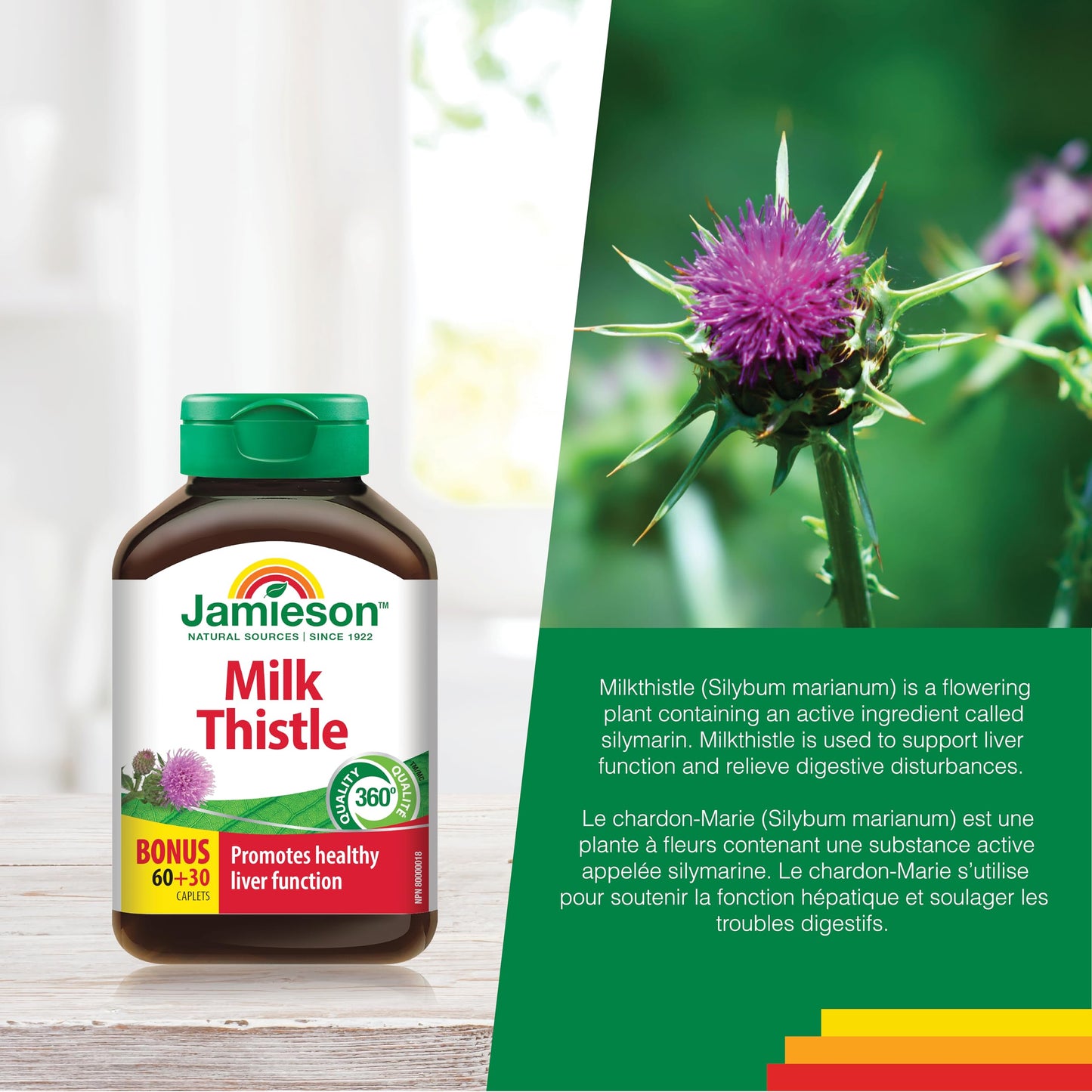 Jamieson Laboratories Milk Thistle Capsules, 90 Count