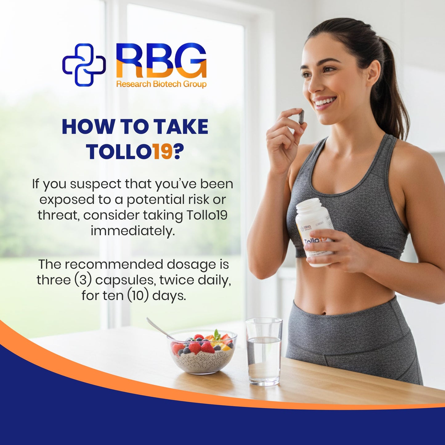 Research Biotech Group Tollo19 Immune Support Supplement Capsule 60 Count