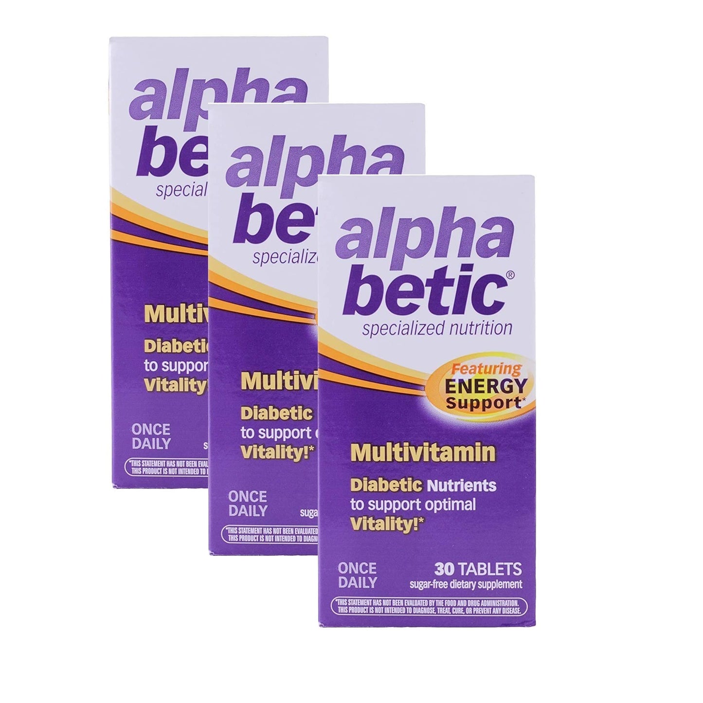 Alpha Betic Once Daily Multivitamin for Diabetics Tablet 90 Count