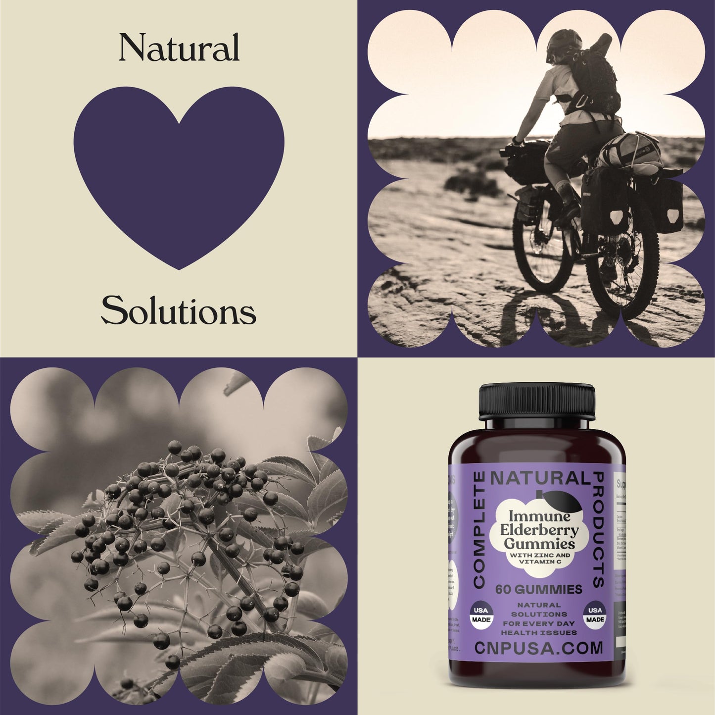 Complete Natural Products Elderberry Gummies Gummy 60 Count
