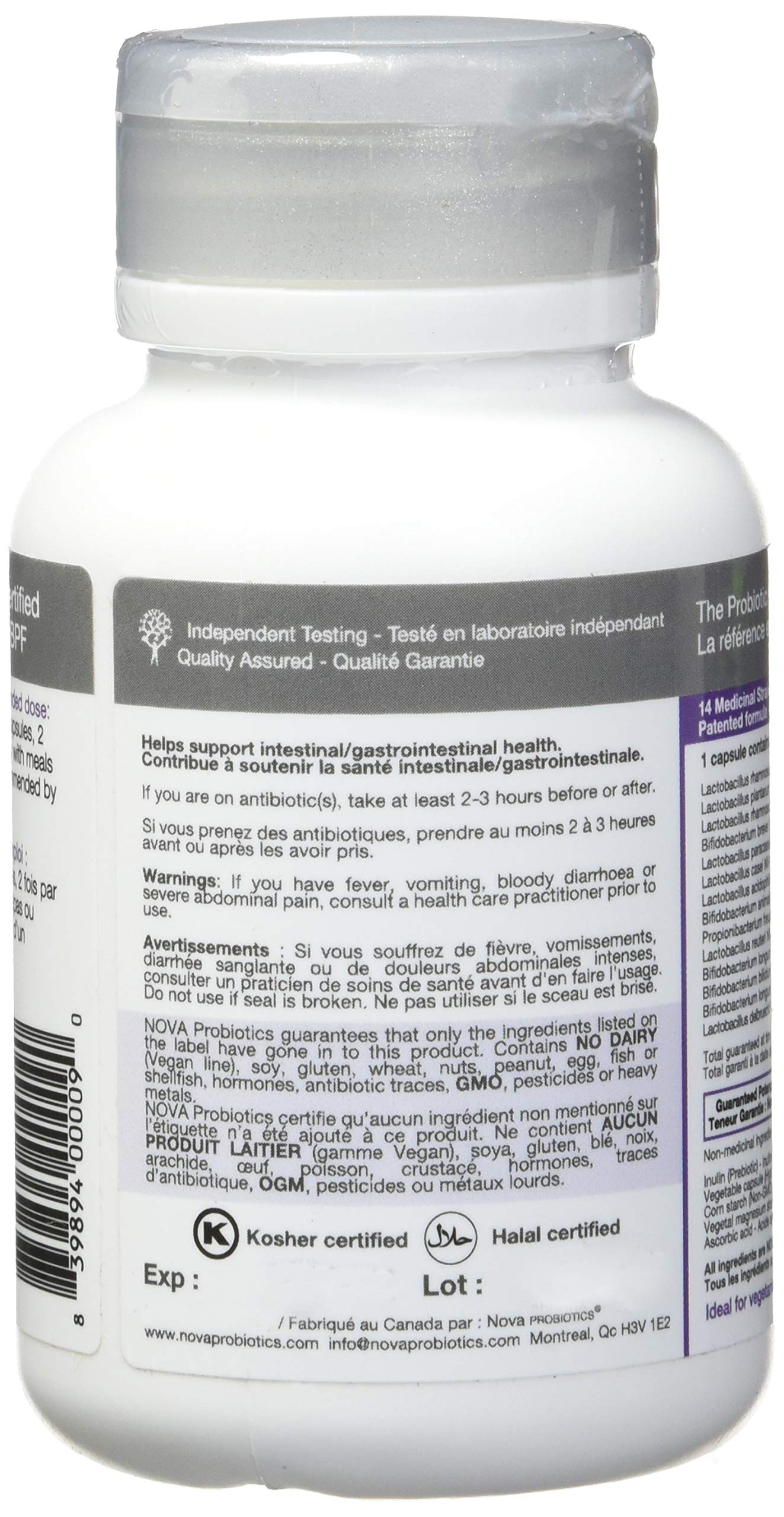 NOVA Probiotics Daily Immunity 15 Billion Capsules, 60 Count