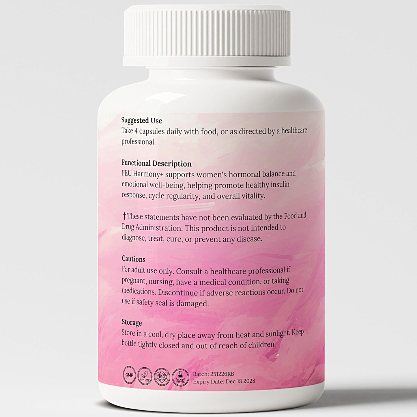 FEU Harmony Plus PCOS & Hormonal Balance Support for Women Capsules 120 Capsules