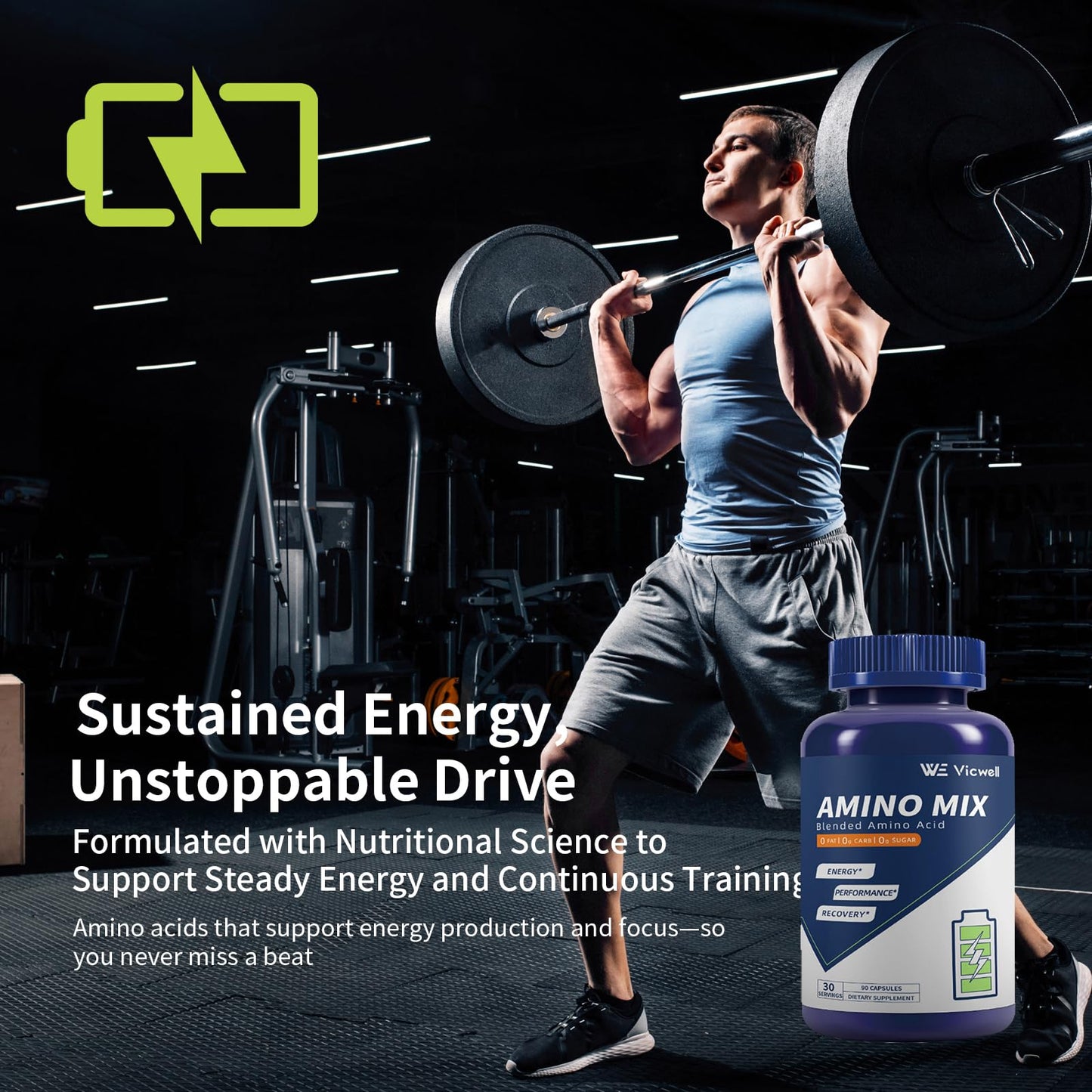 Vicwell Amino Acid Capsules 180