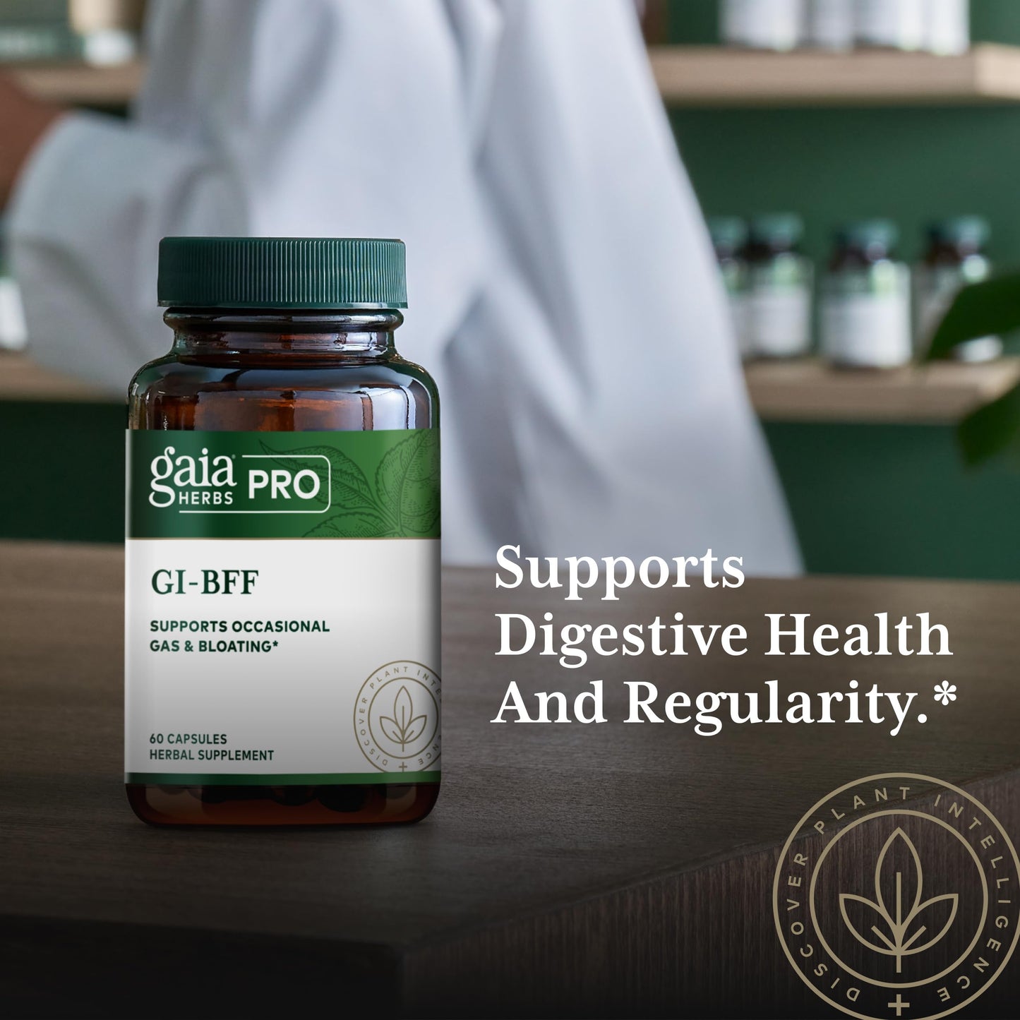 Gaia Herbs PRO GI-BFF Digestive Health Support 60 Capsules