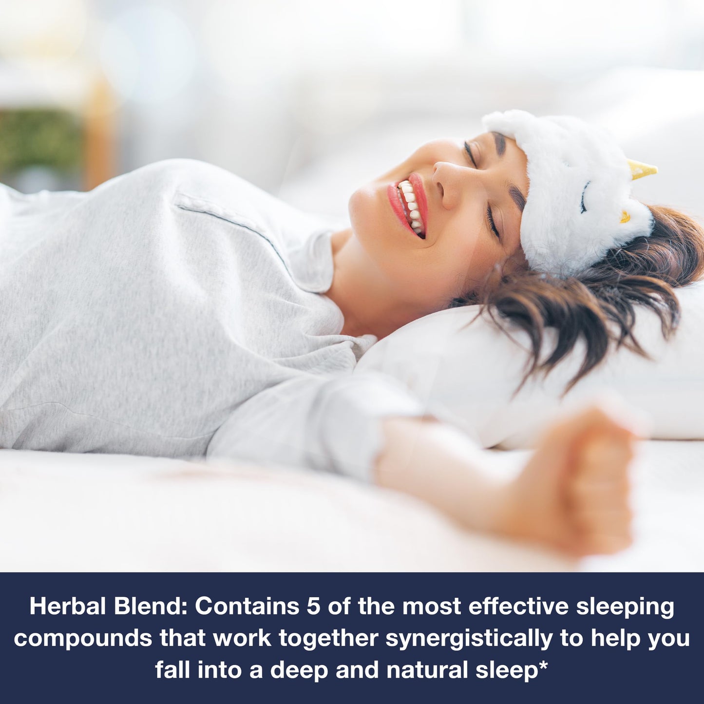 Earth's Bounty Sleep Perfect Natural Sleep Aid with Herbal Extracts and L-theanine No Grogginess Capsule 60 Count