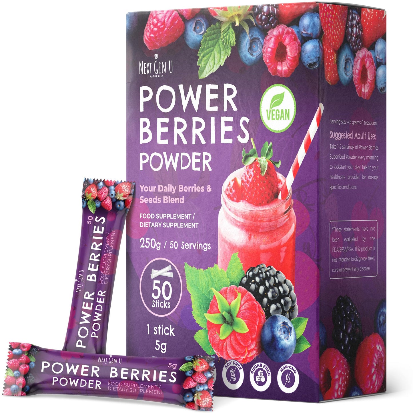 NGU Next Gen U Super Berry Powder 8.82 Ounce