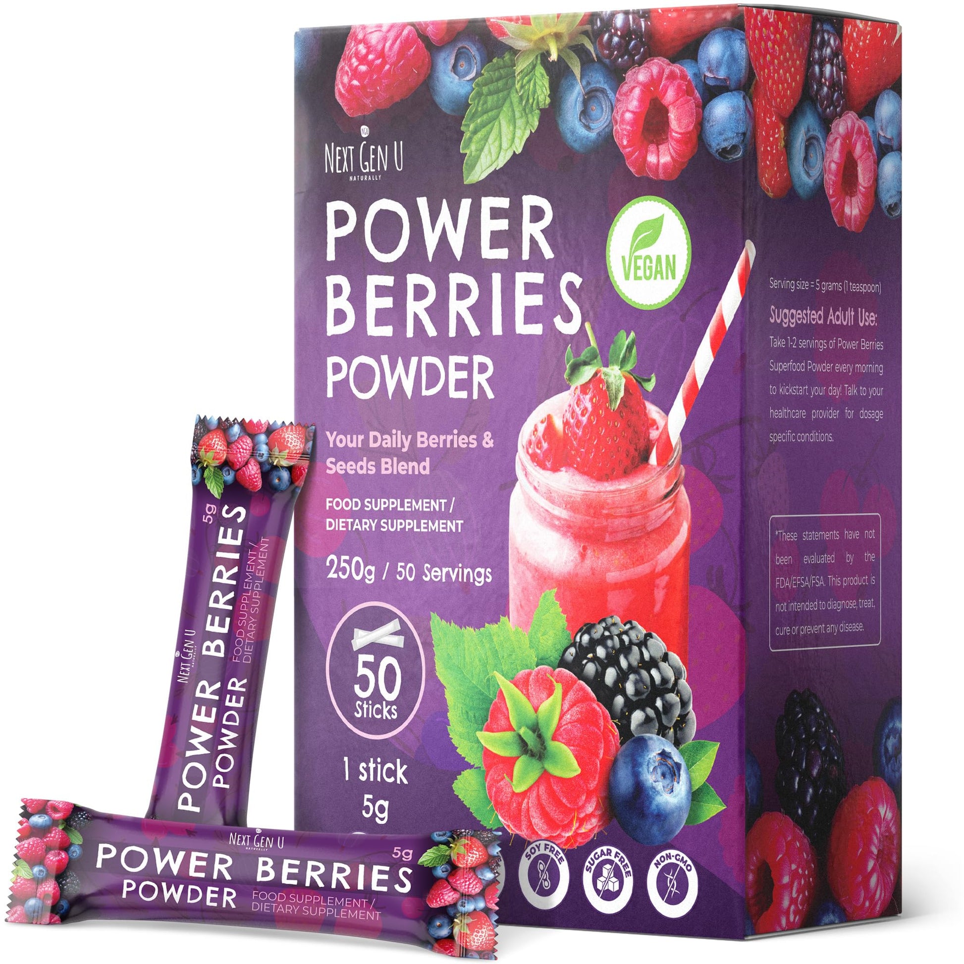 NGU Next Gen U Super Berry Powder 8.82 Ounce