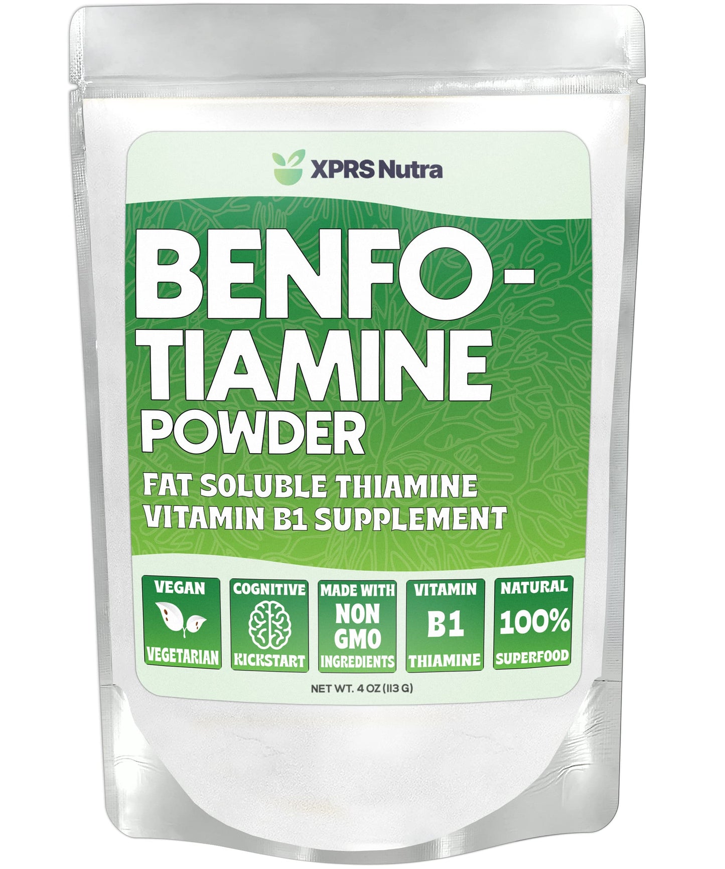 XPRS Nutra Benfotiamine Powder 4 Ounce