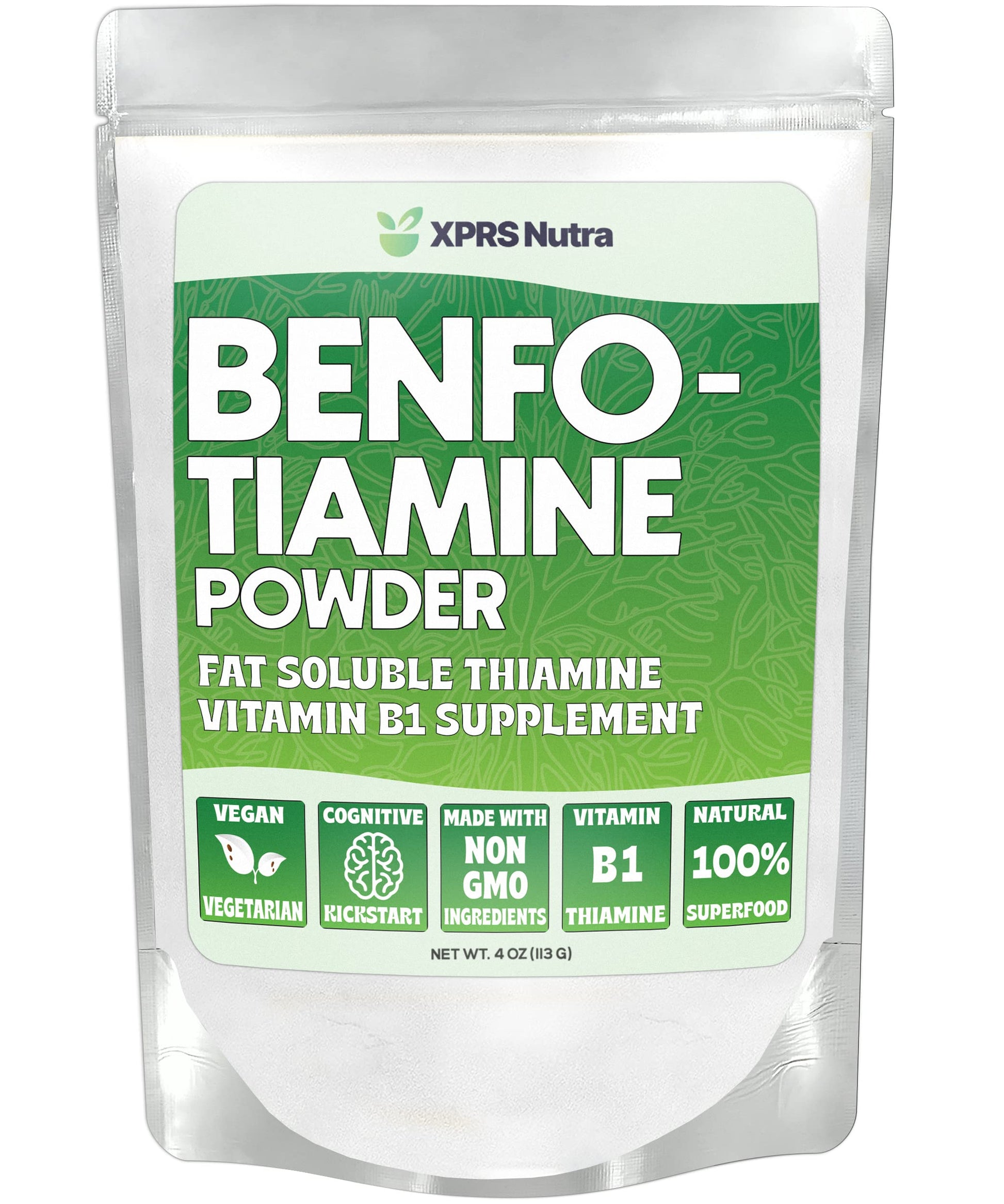 XPRS Nutra Benfotiamine Powder 4 Ounce