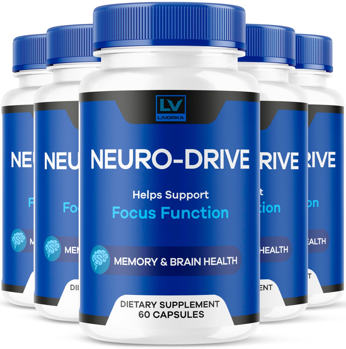 LIVORKA Neuro Drive Capsules Advanced Formula, 300 Capsules
