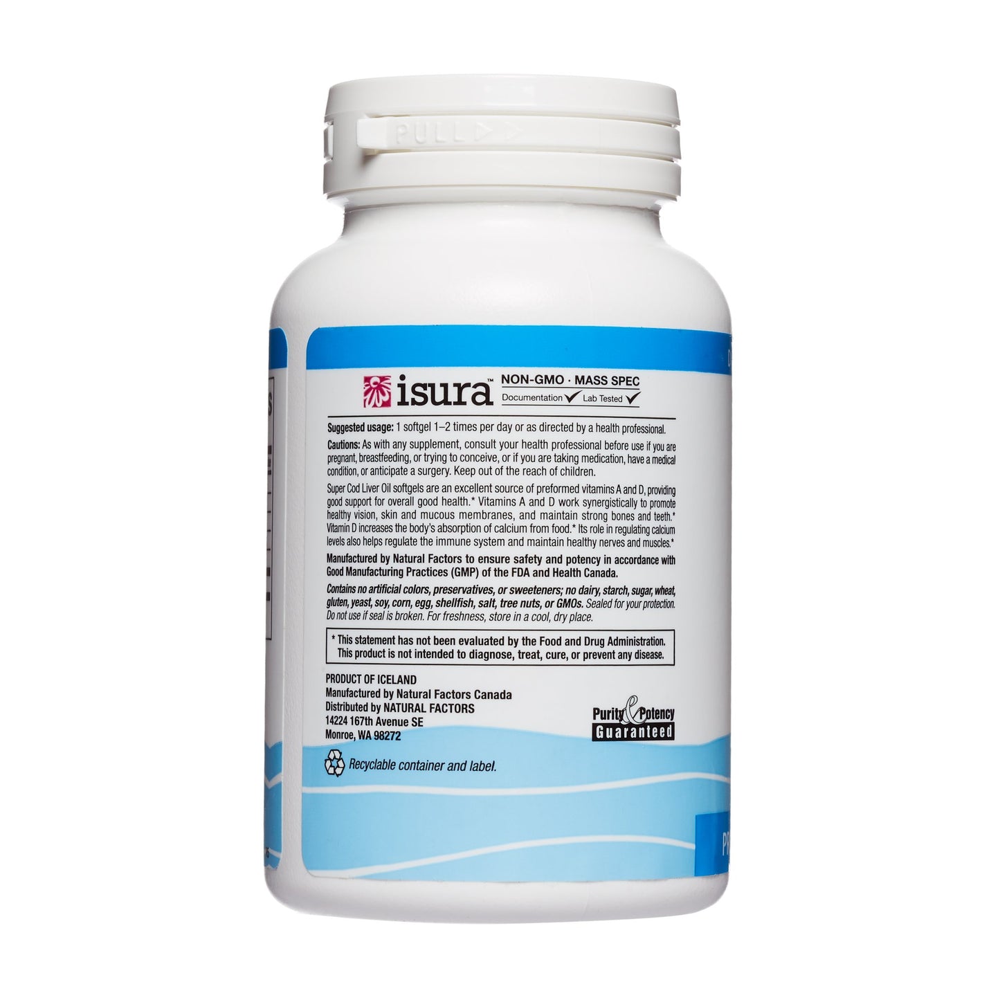 Natural Factors Super Cod Liver Oil Softgels 90