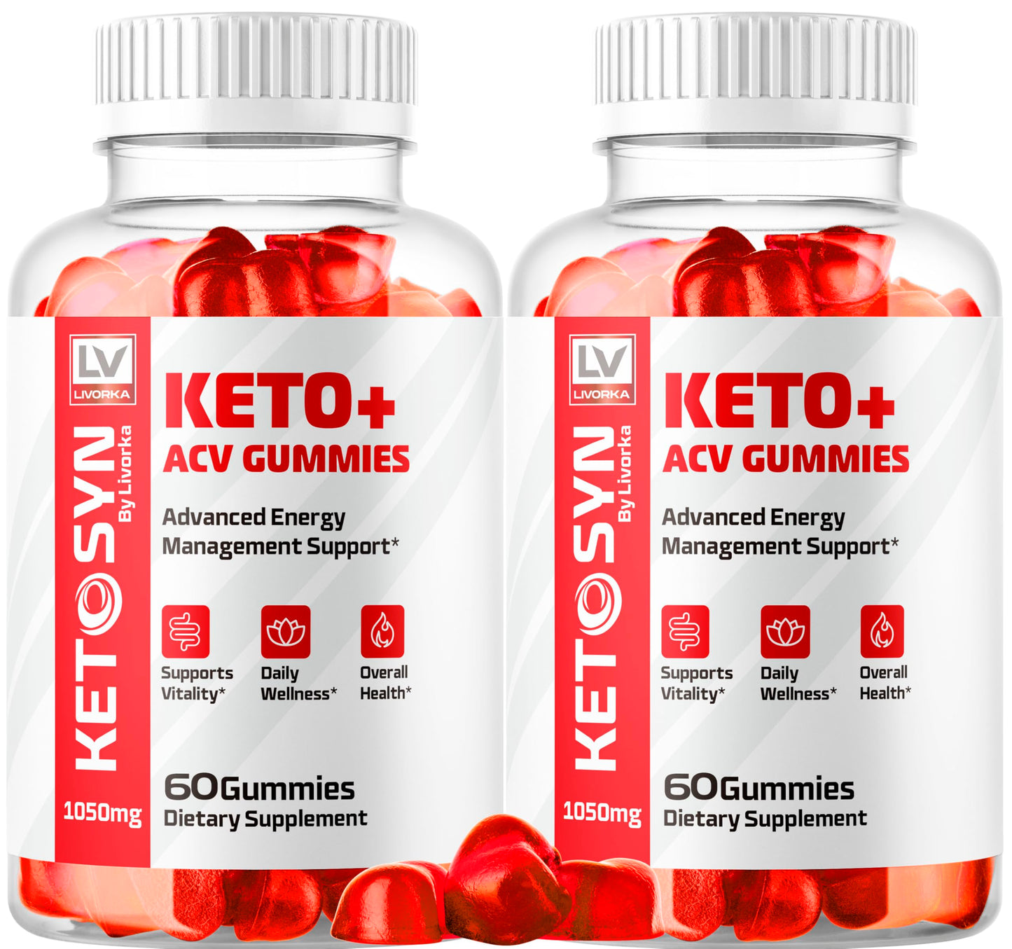 LIVORKA Ketosyn ACV Gummies, 120 Gummies