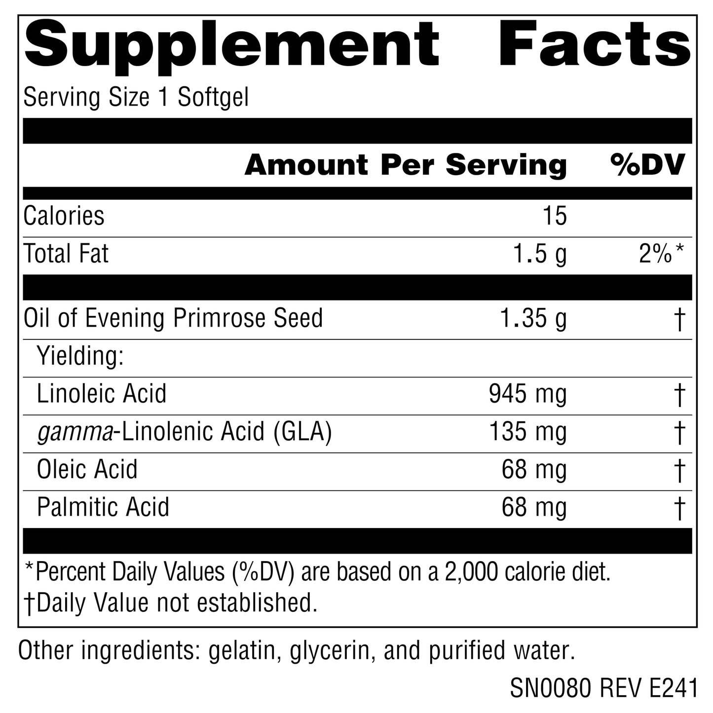 Source Naturals Evening Primrose Oil 1350 mg Softgels, 120 Softgels