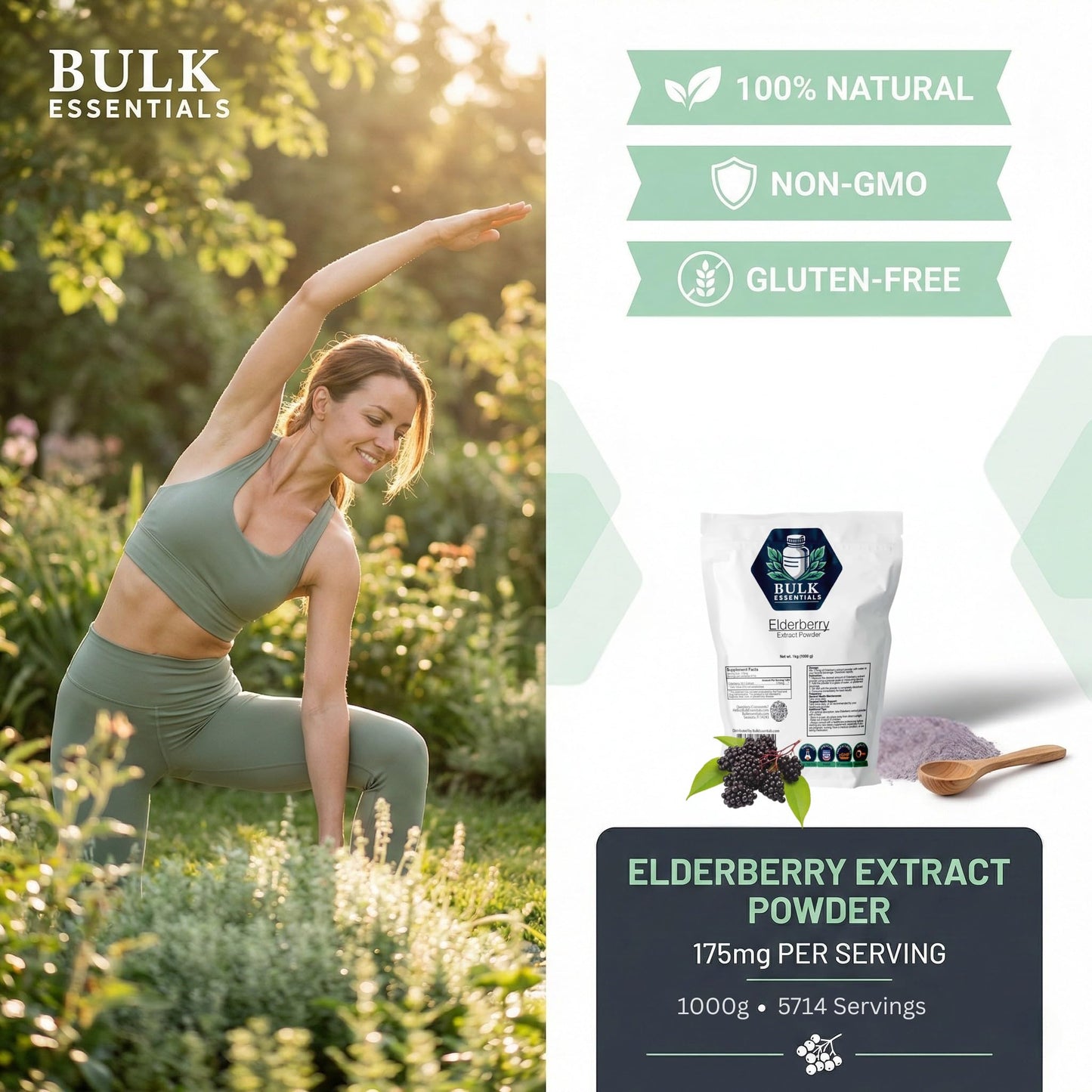 Bulk Essentials Elderberry Extract Powder 35.27 Ounce