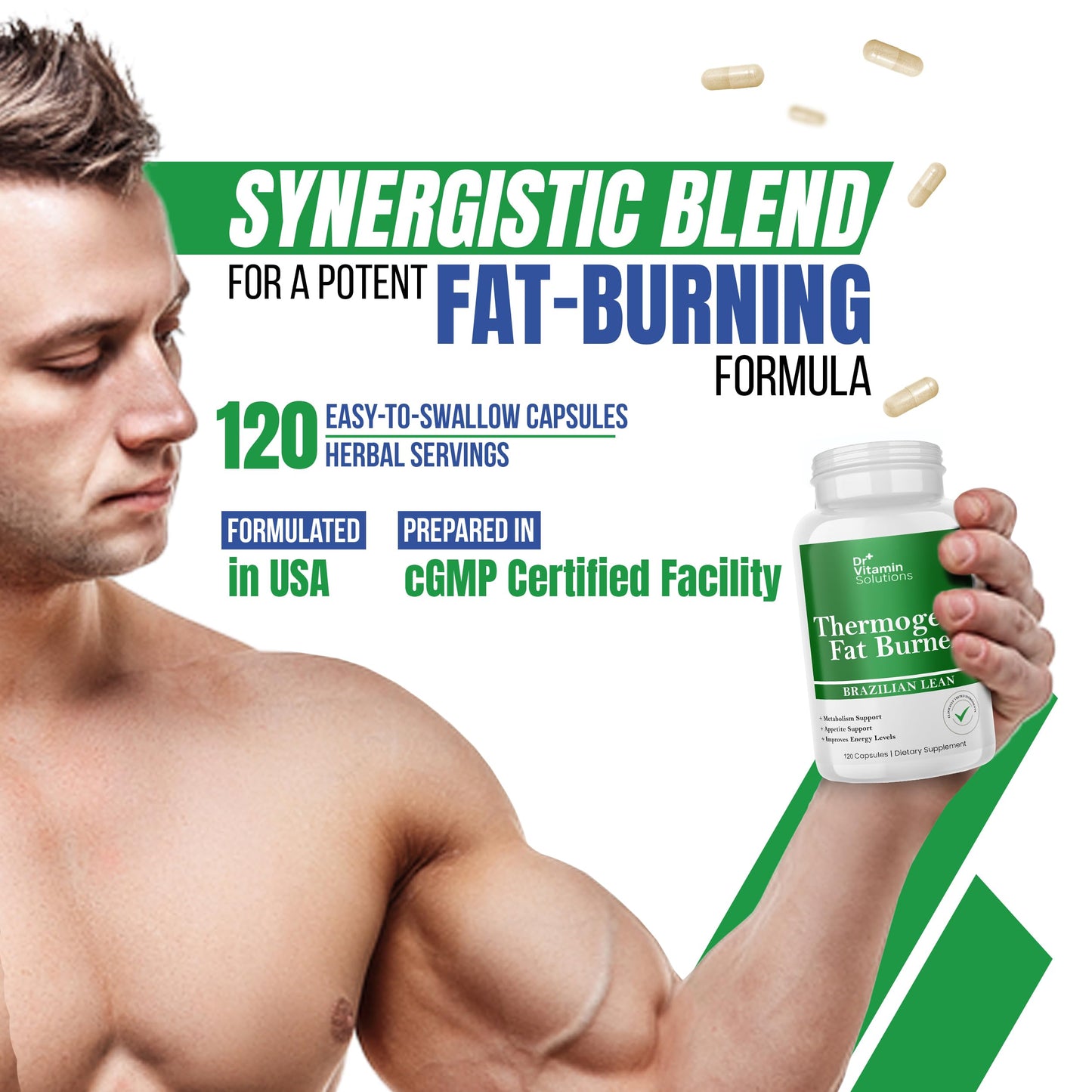 DR VITAMIN SOLUTIONS Thermogenic Fat Burner for Women and Men Capsule 120