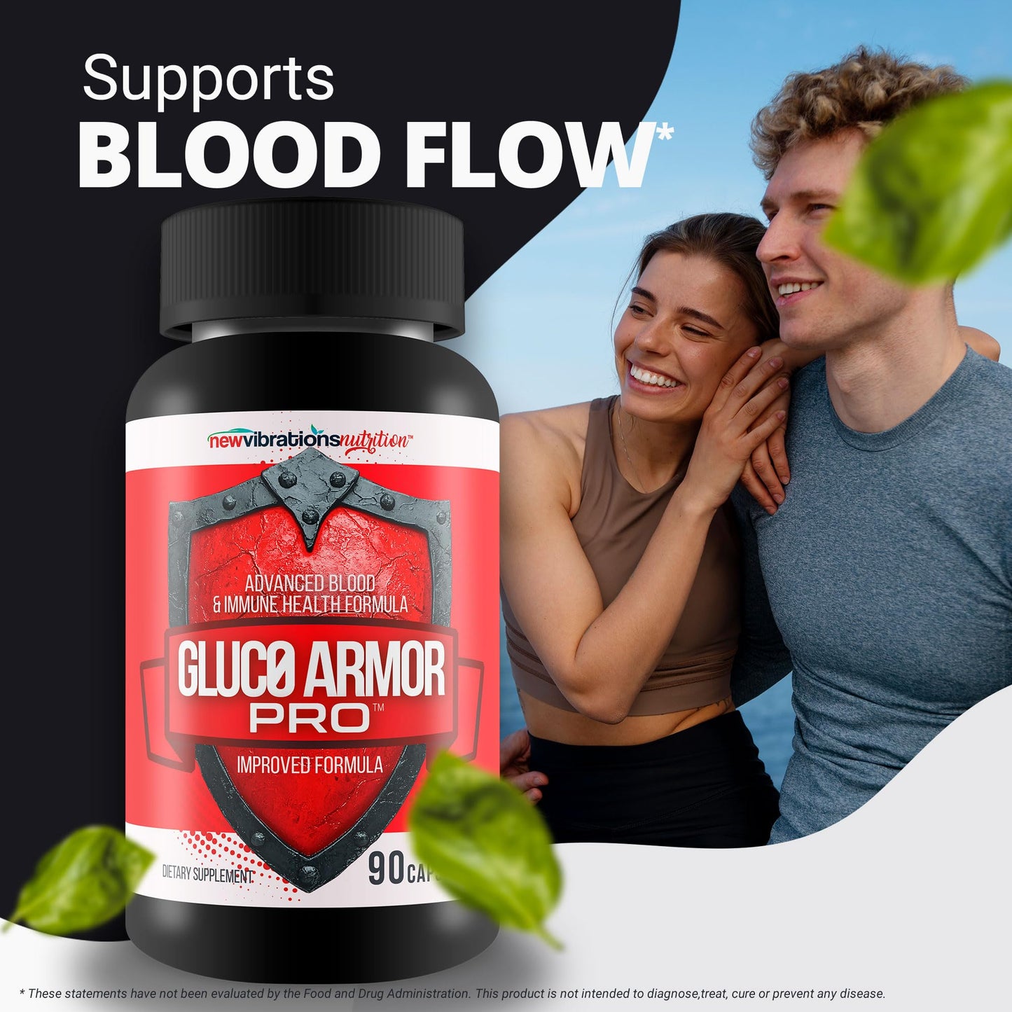 New Vibrations Nutrition Gluc0 Armor Pro 90 Capsules