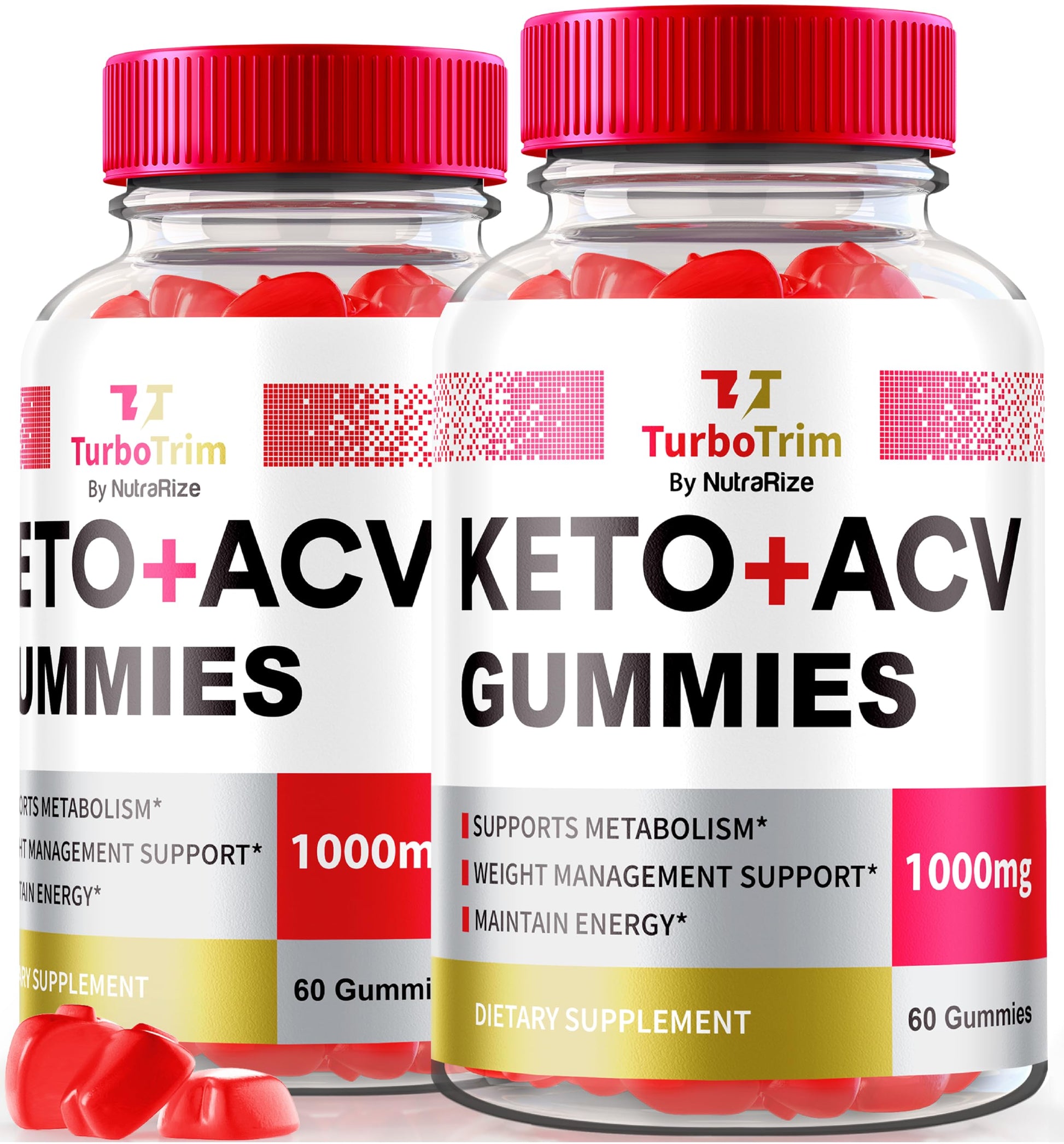 NutraRize TurboTrim Keto ACV Gummies, 120 Gummies