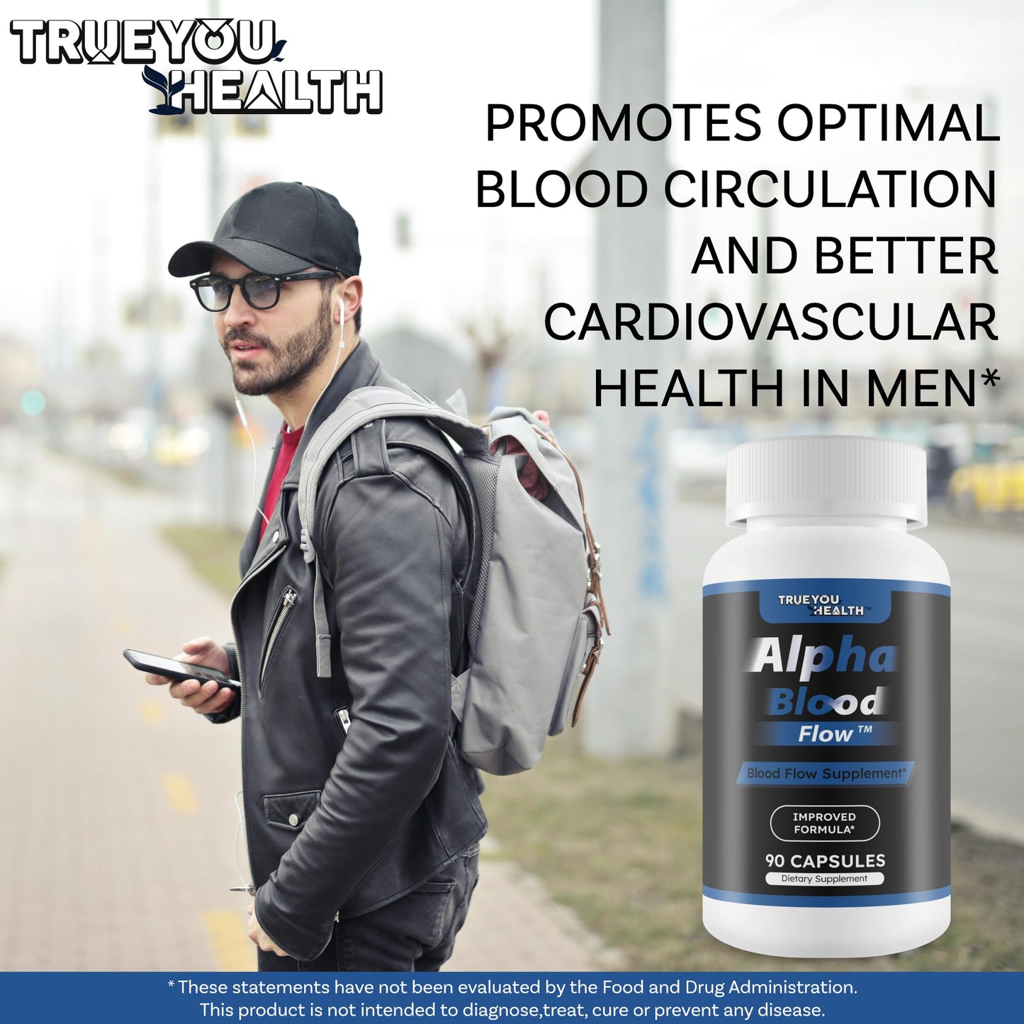 True You Health Alpha Blood Flow Capsule 90 Count