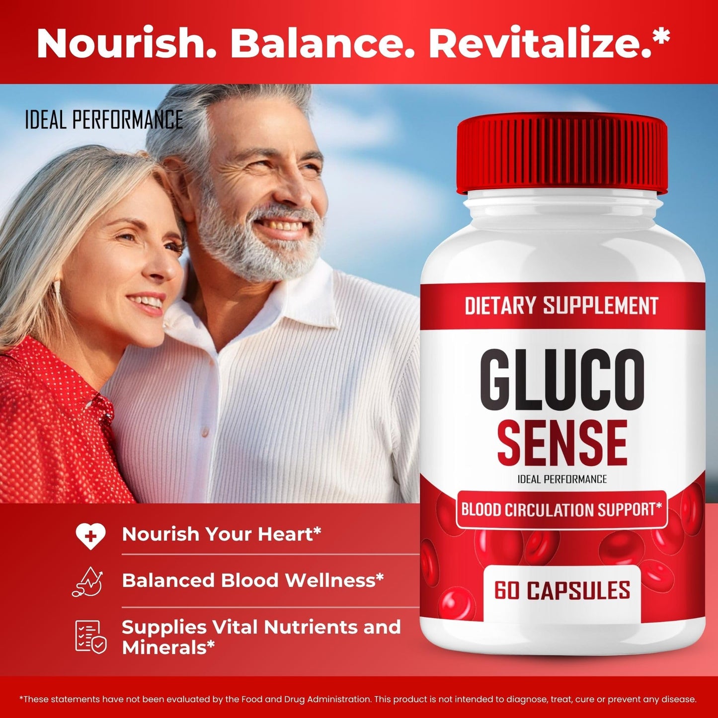 IDEAL PERFORMANCE GlucoSense Capsules 300 Count