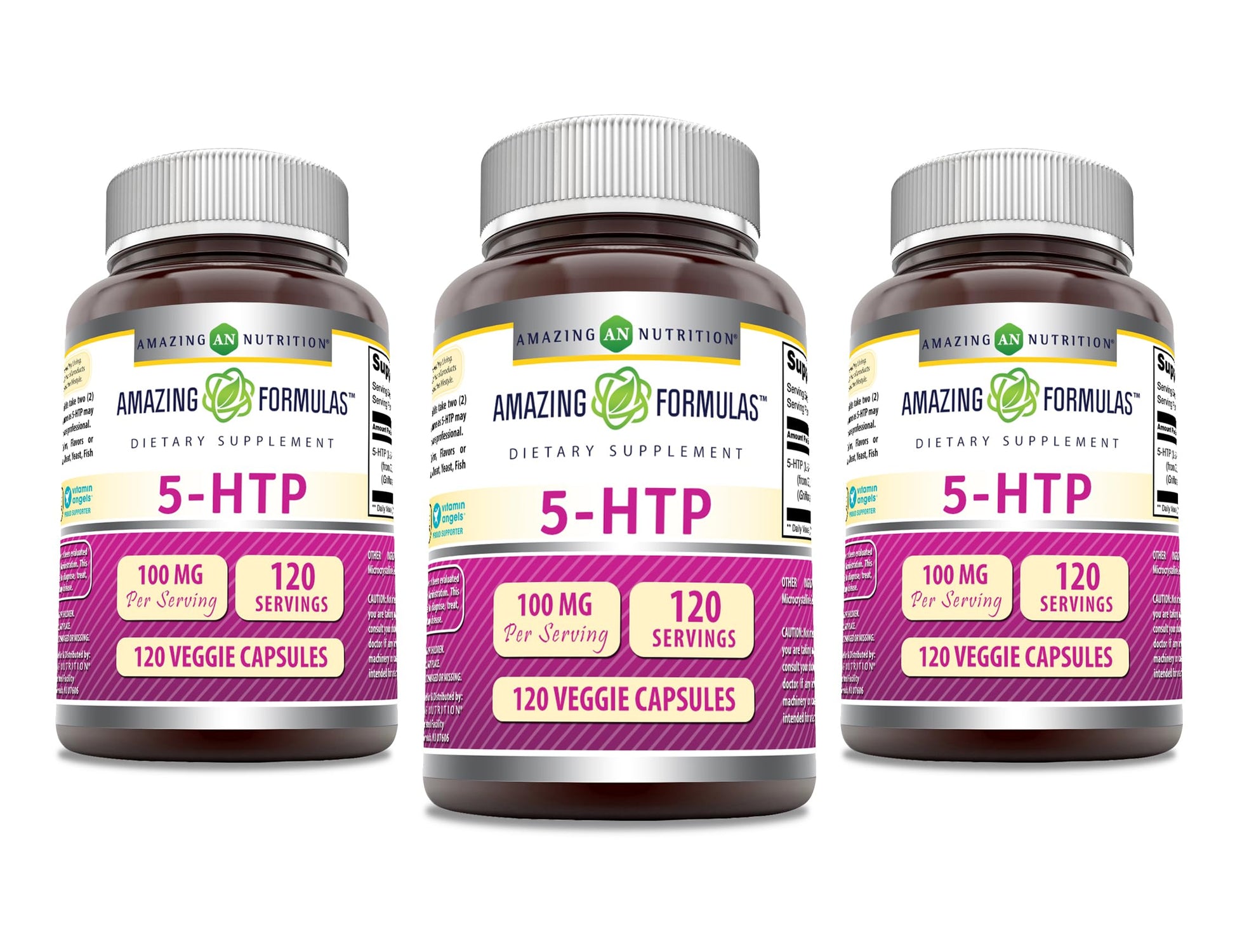 Amazing Nutrition 5-HTP (Hydroxytryptophan) Supplement Capsules 360