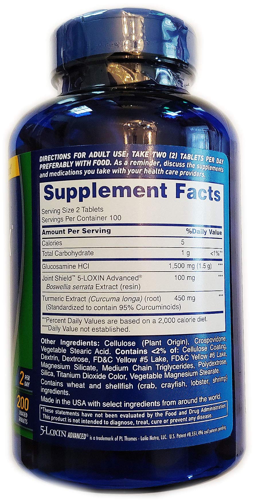 Osteo Bi-Flex Triple Strength + Turmeric Tablets, 200 Count