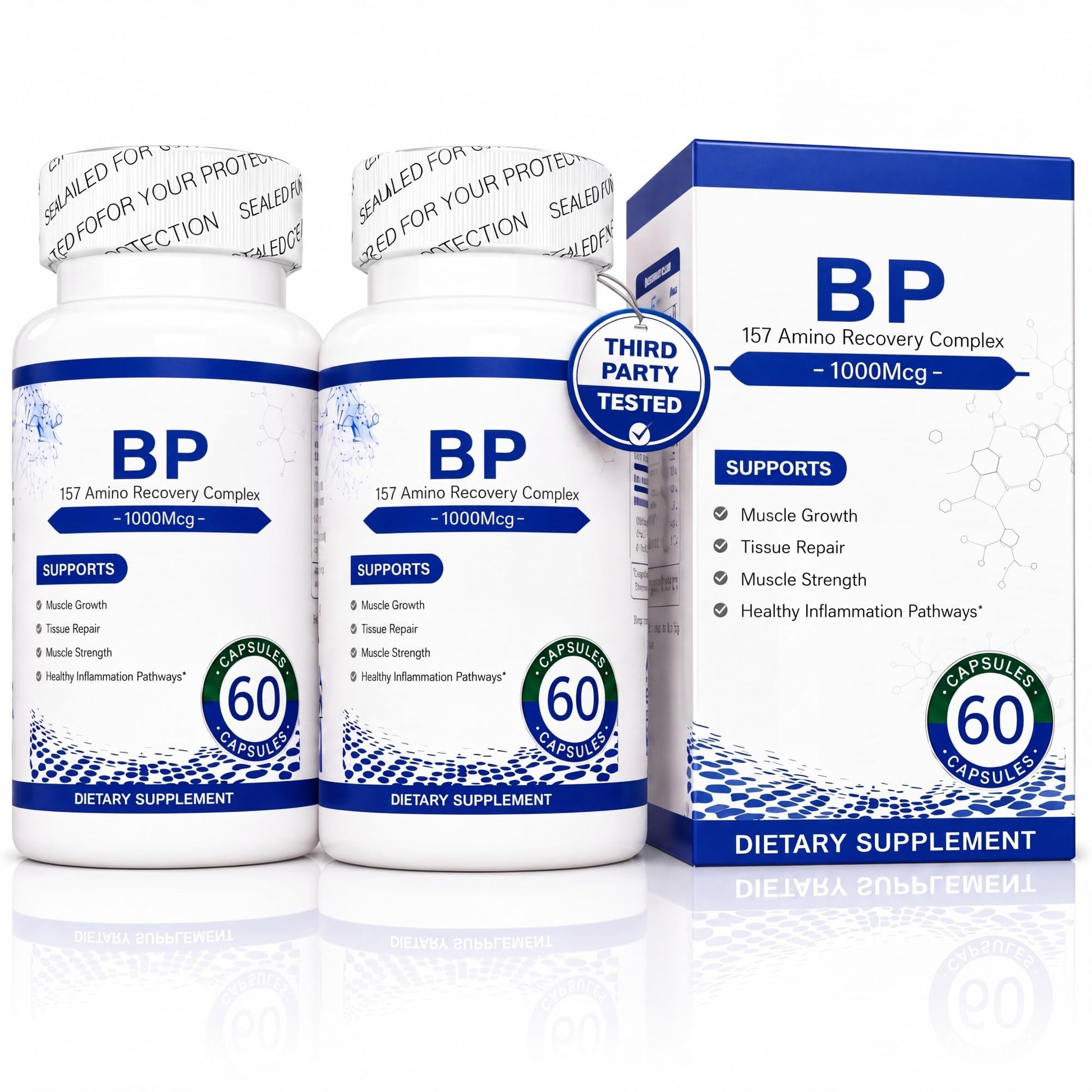 KINDAUS BP Advanced 157 Recovery Complex, Amino Recovery Blend, 240 Capsules