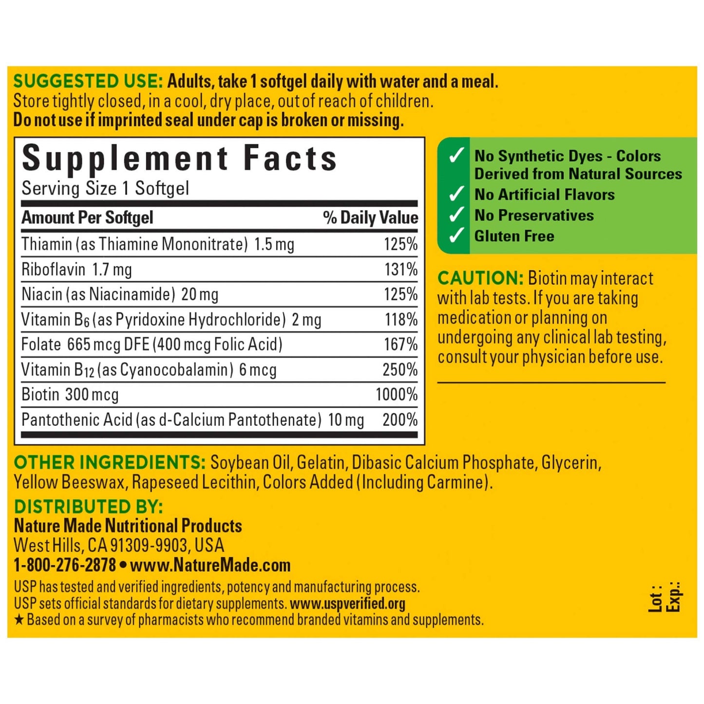 Nature Made Super B Energy Complex Softgels 60