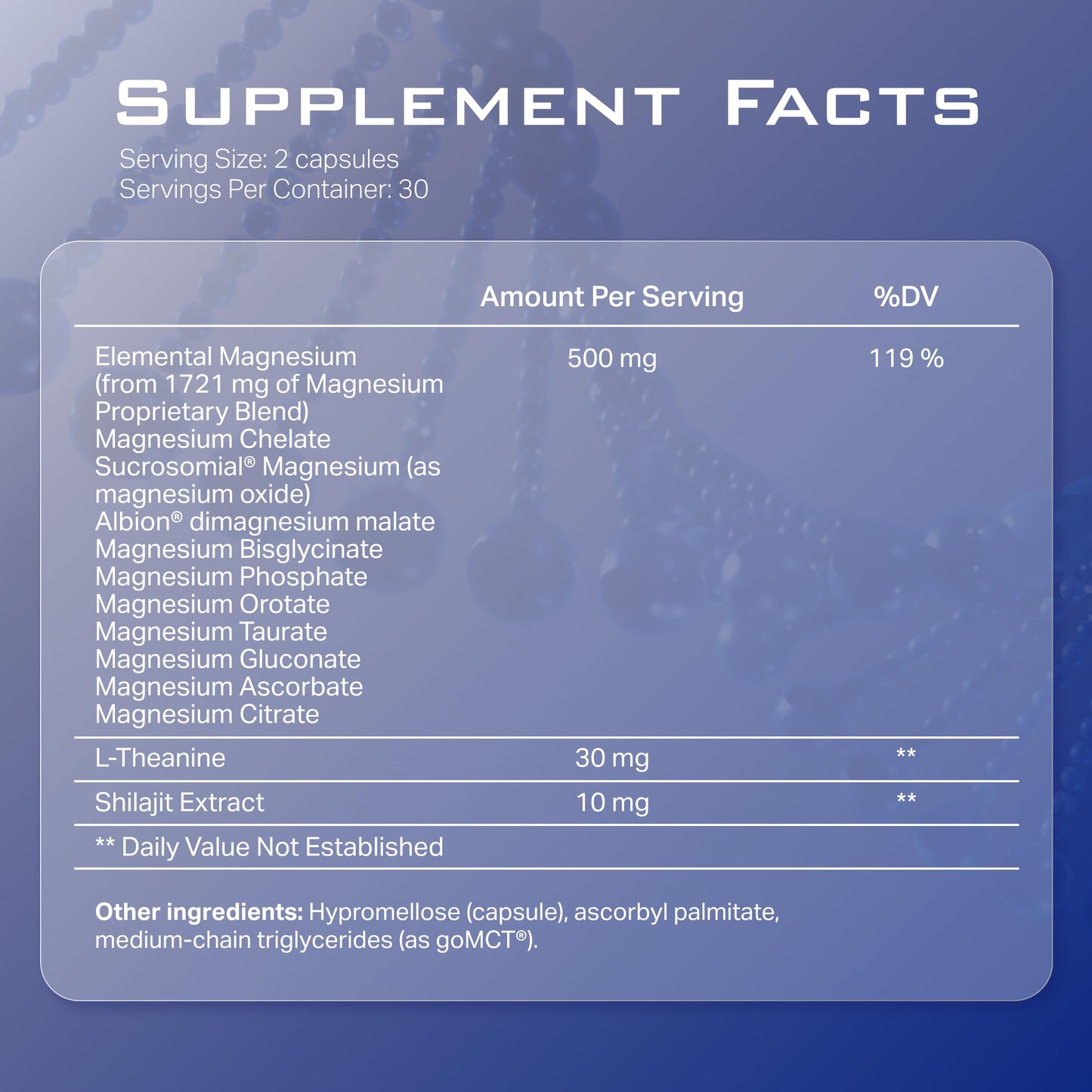 Helix Health Sciences Magnesium Complex Capsules, 60 Count
