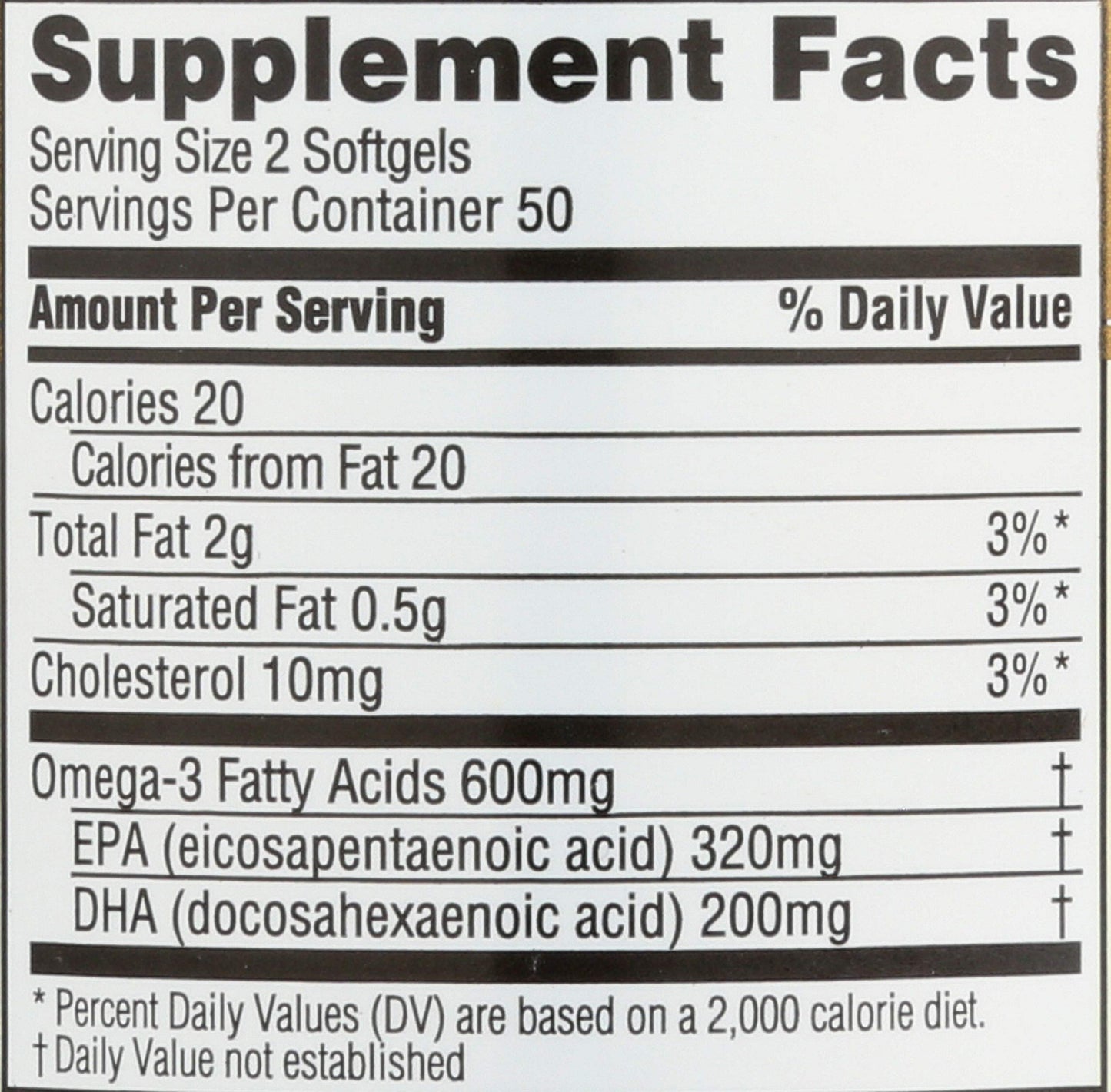 Spectrum Essentials Fish Oil Omega-3 Softgels 1000 mg, 100 Count