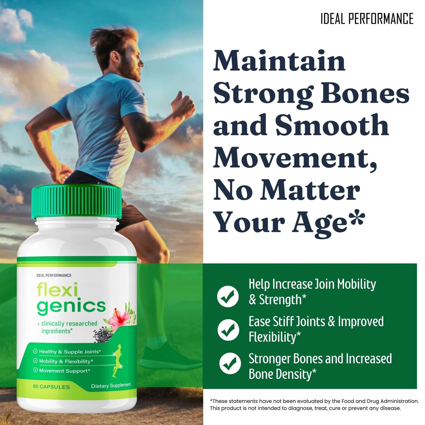 IDEAL PERFORMANCE Flexigenics Capsules, 300 Count