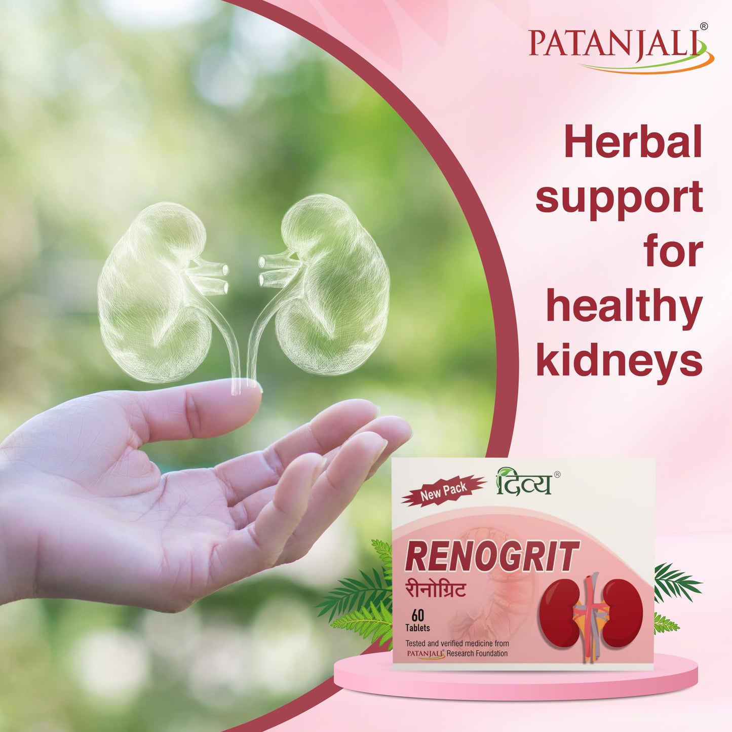 Patanjali Divya Renogrit Tablet 60 Count